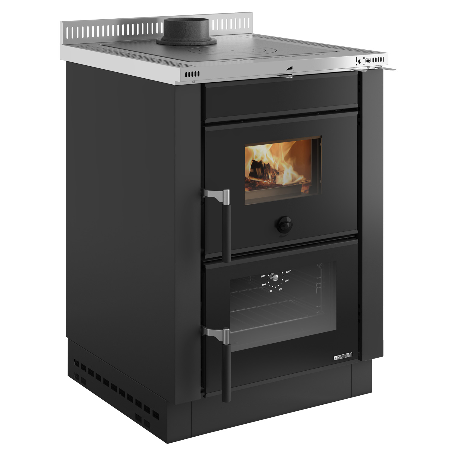 La Nordica Vicenza EVO cuisinière à bois Noir-Anthracite