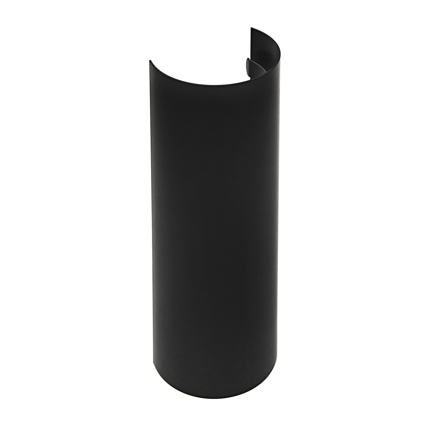 Raik Basic écran thermique 130mm noir tuyau de fumée L: 460mm pour tuyau de fumée / conduit de fumée