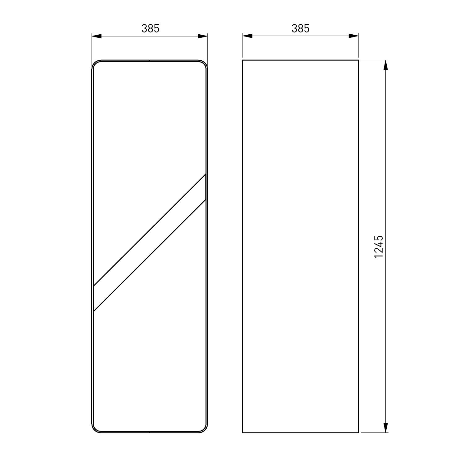 HS Flamingo Deluxe 2 Étagère en bois Noir