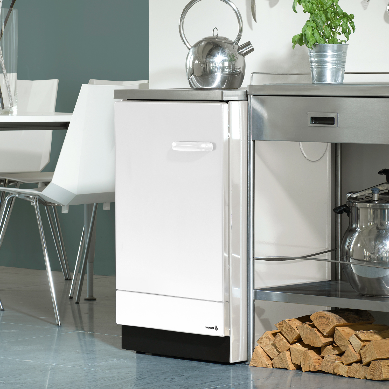 Wamsler K 155 S Cuisinière en acier blanc