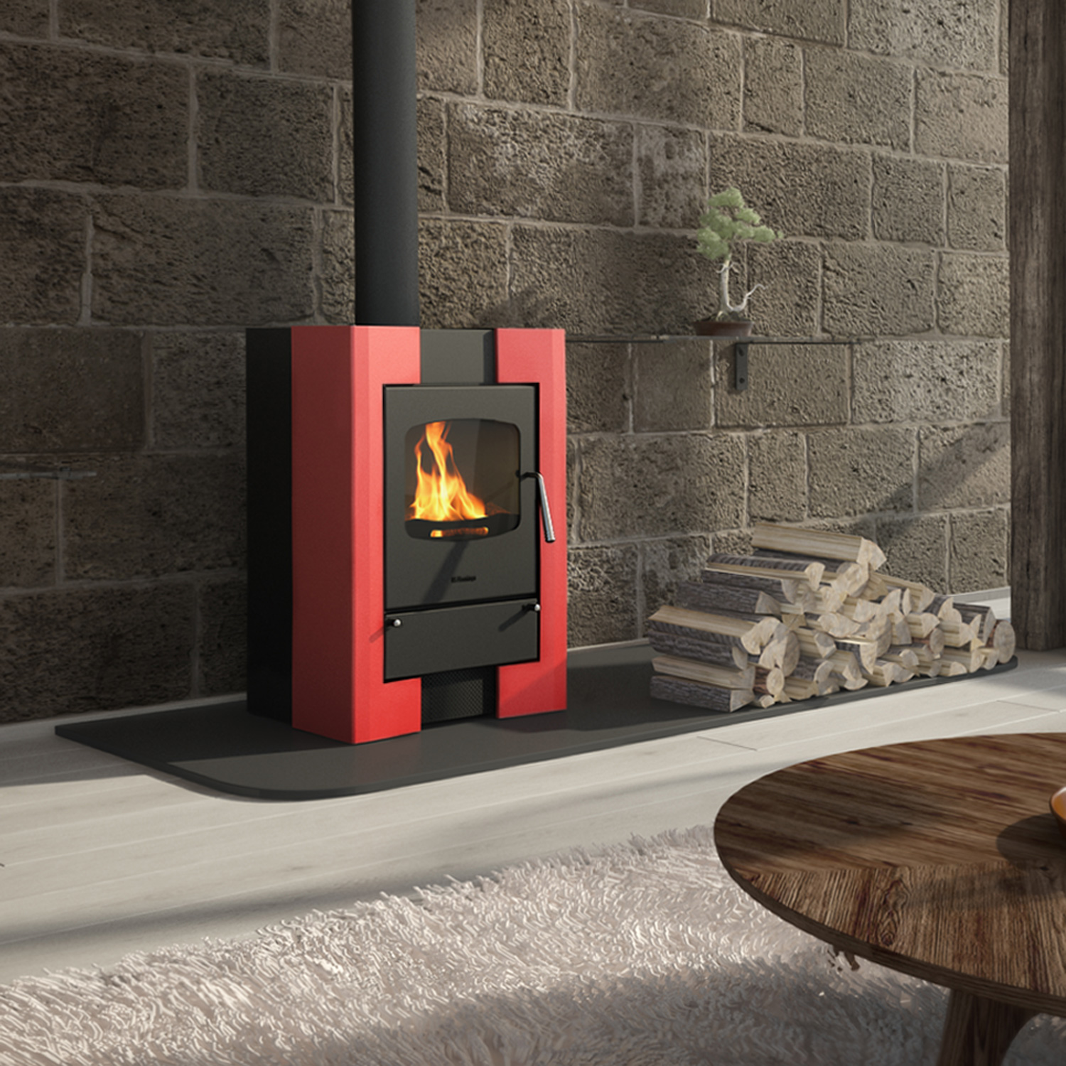 Poêle à bois HS Flamingo ESPO 1 Violet