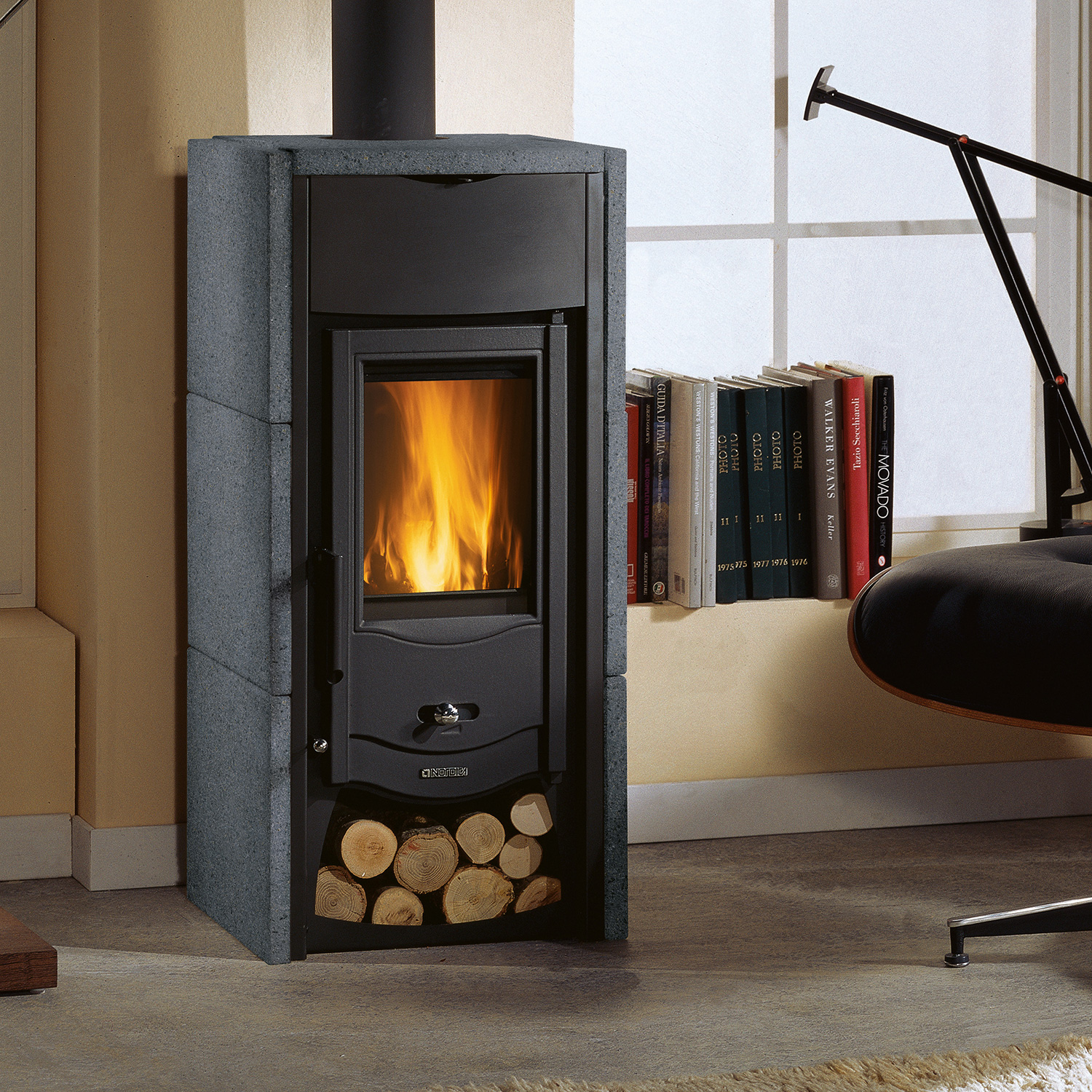 La Nordica Asia BII Poêle à bois Acier Noir / Vulcan