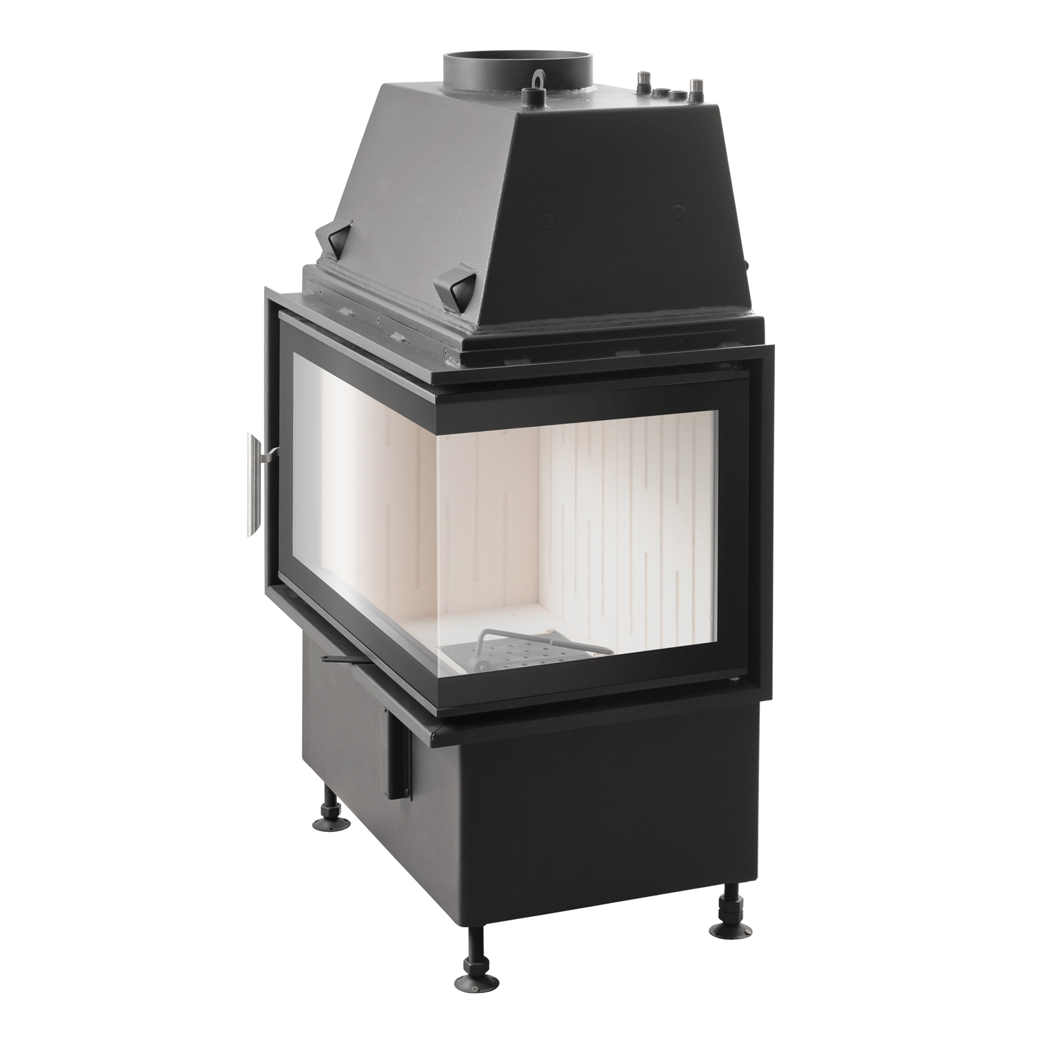 Schmitzker No2 Droite 17 kW Insert de cheminée à eau - Ensemble complet avec réservoir tampon TPSM 600L, y compris isolation.