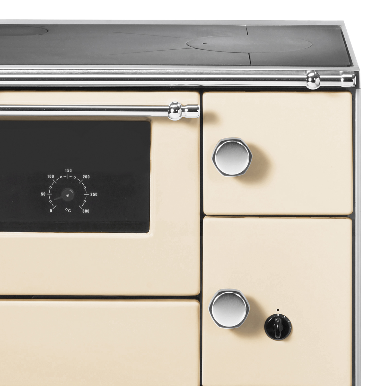 Wamsler K 176 A 70 Cuisinière en acier ivoire, four à gauche