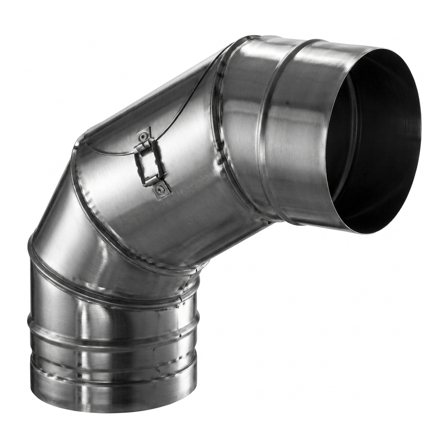 Schiedel Coude PPL 0-90° orientable 1,0 pour PPL Ø 200 mm avec ouverture de révision pour combustibles solides