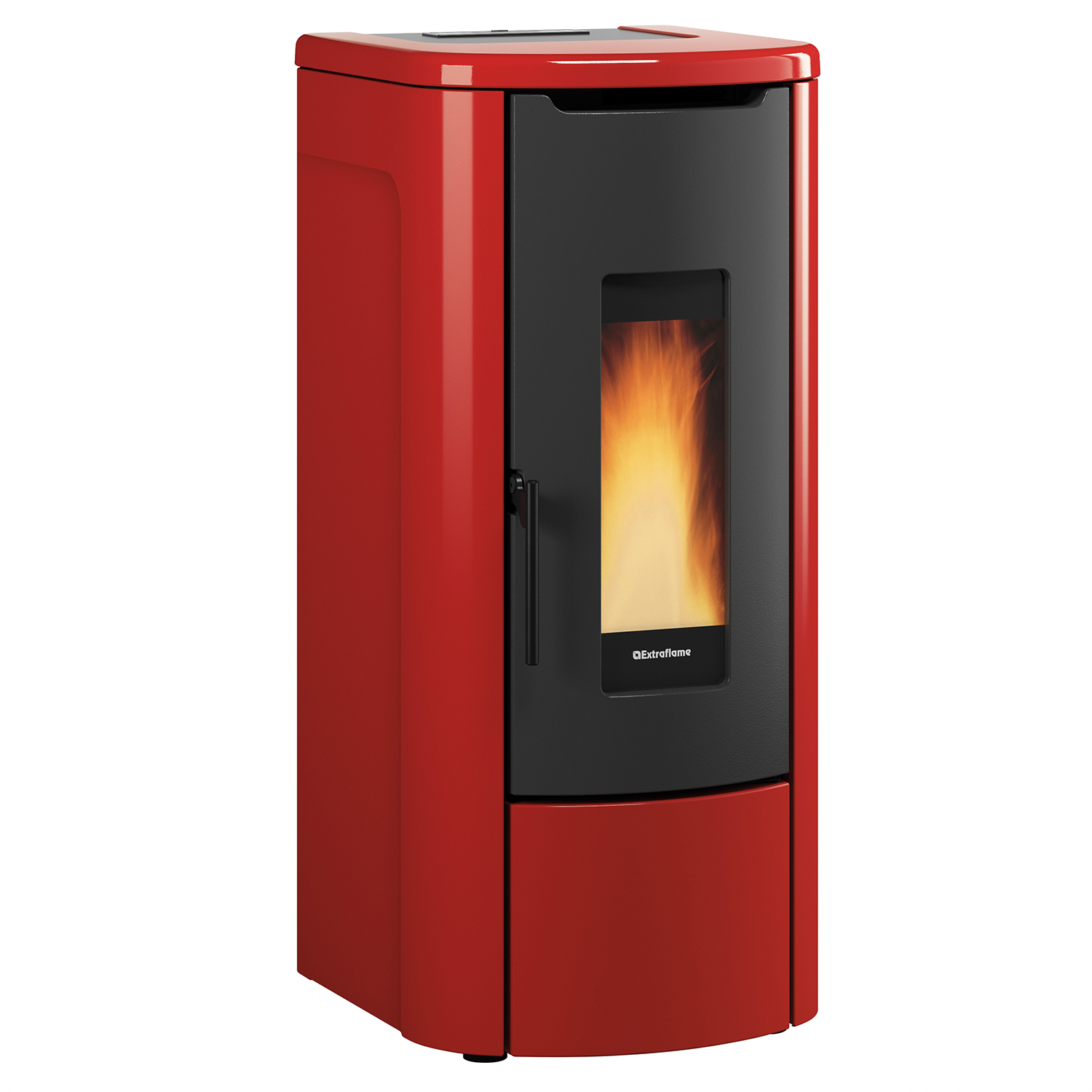 Extraflame Evolution Line Rosanna Idro poêle à granulés bouilleur acier bordeaux