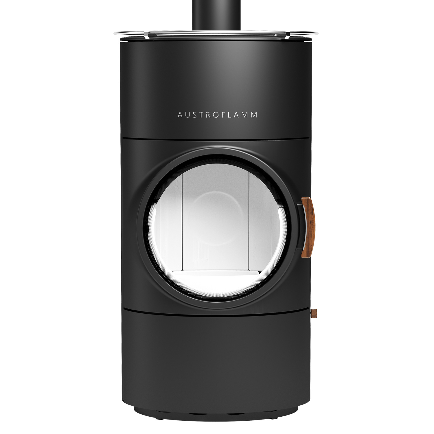 Austroflamm Clou compact Cook poêle à bois en acier gris fonte, sortie de fumée par le haut Austroflamm Clou compact Cook poêle à bois en acier gris fonte, sortie de fumée par le haut