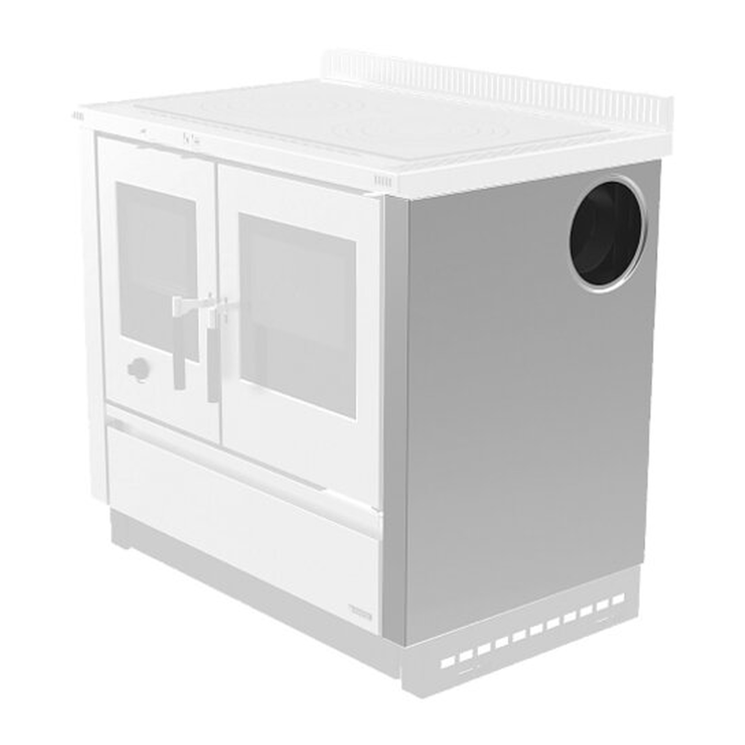 La Nordica VENEZIA.16 - cuisinière à bois en acier inoxydable