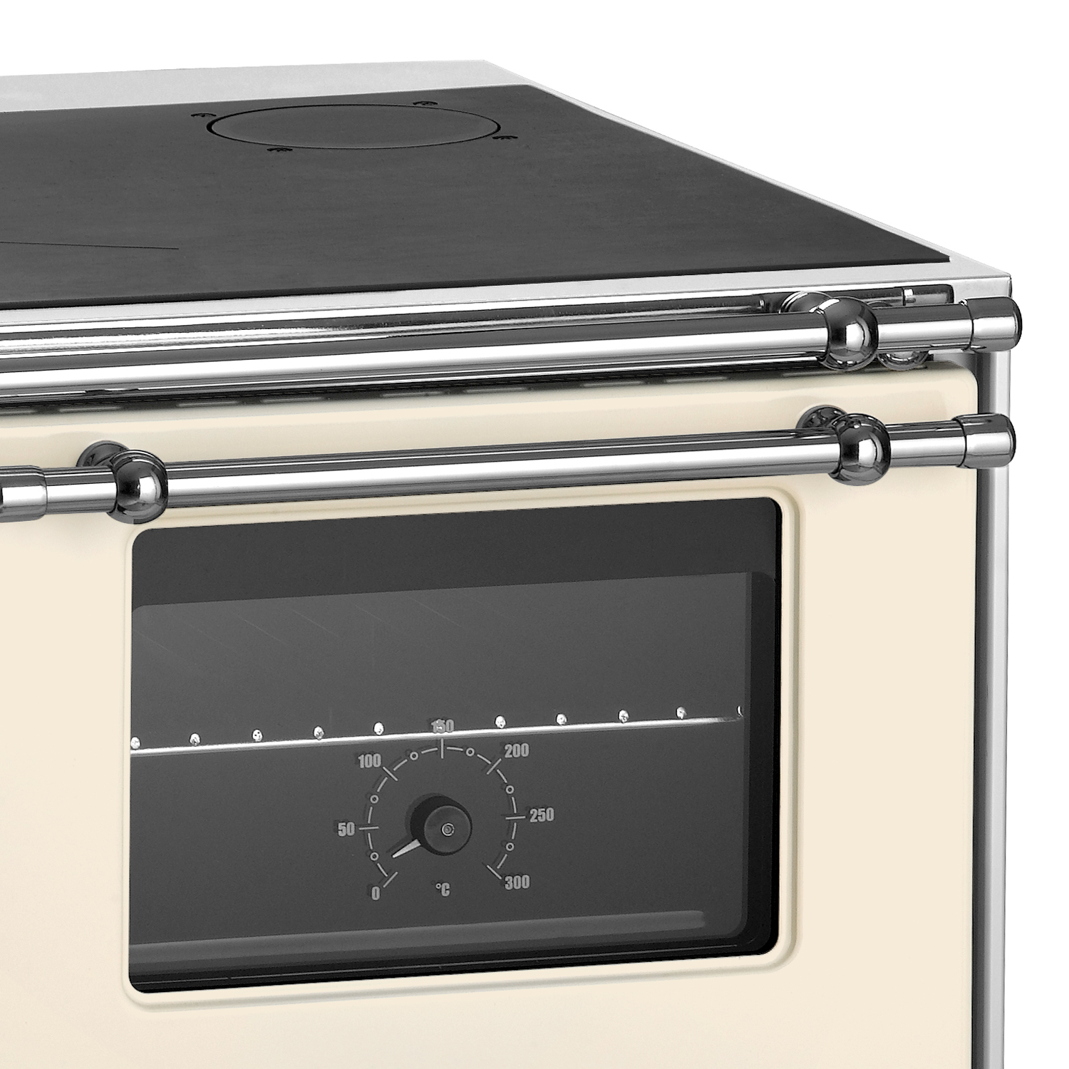 Wamsler K 176 A 70 Cuisinière en acier ivoire, four à droite