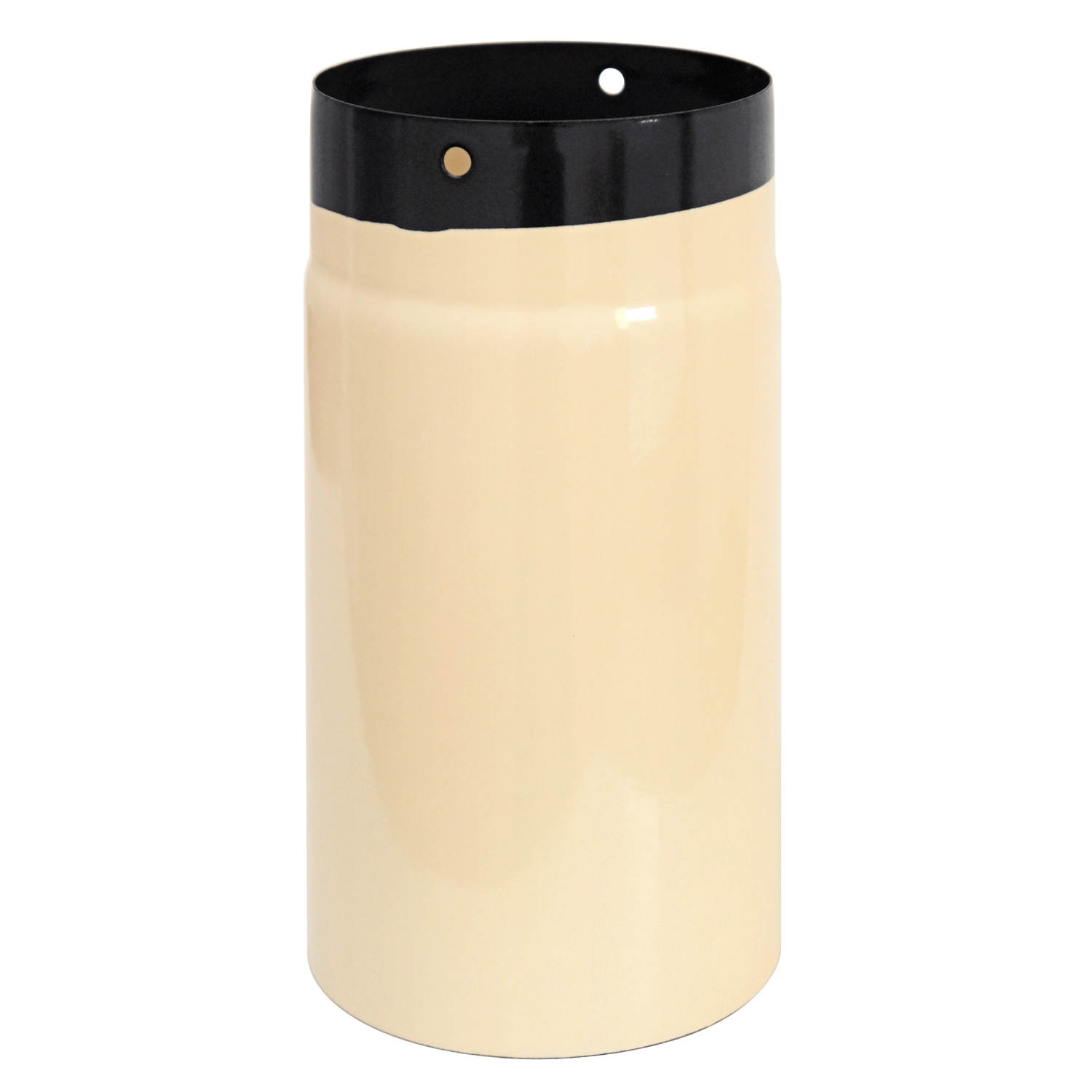 Tube de fumée / Tuyau de poêle émaillé 120 mm - 250 mm ivoire