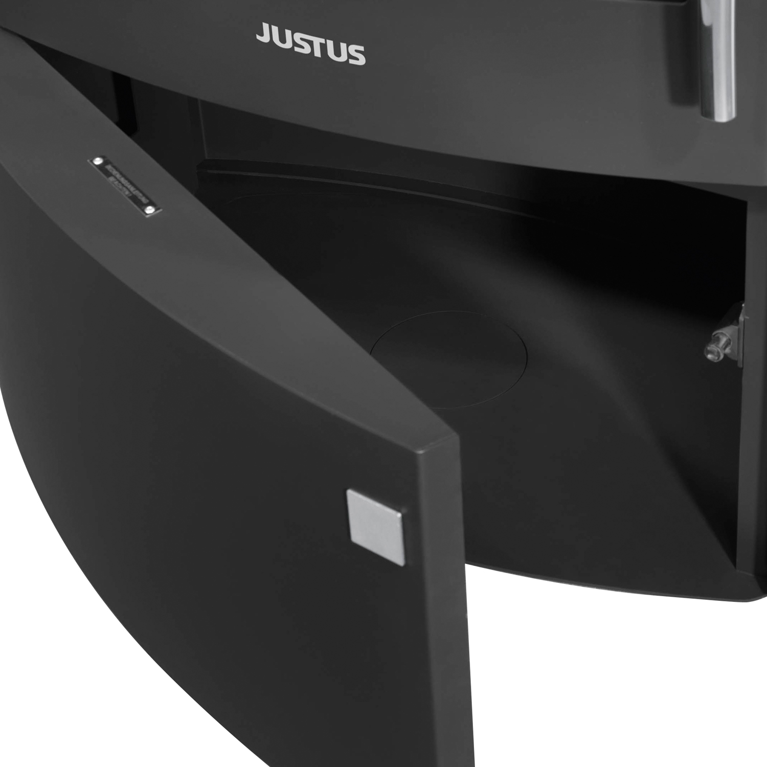 Justus Agero W+ Poêle à bois Acier Noir