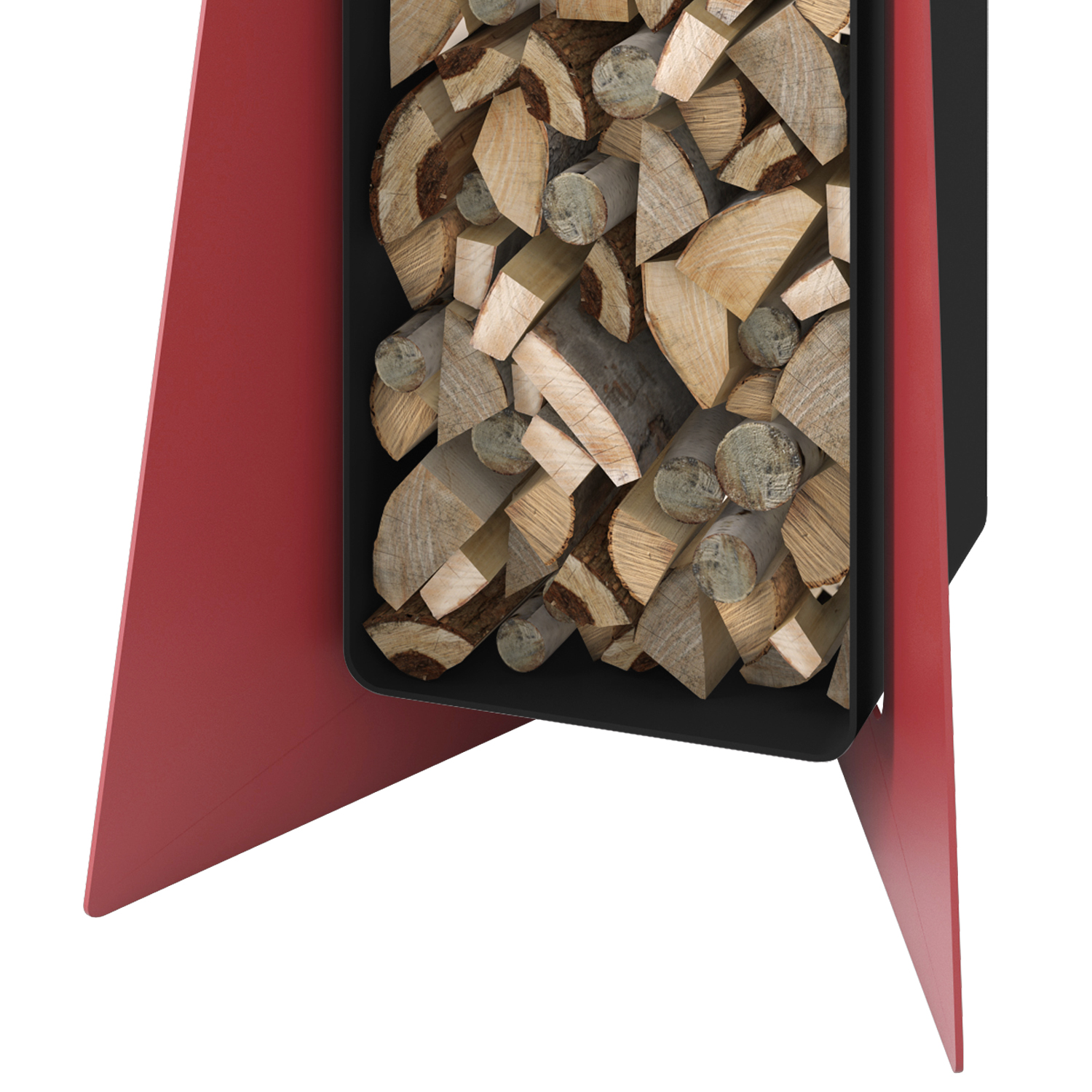 HS Flamingo Deluxe 3 Étagère en bois Rouge