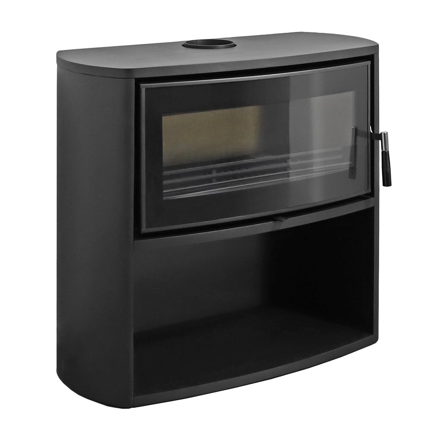 Poêle à bois Precise Drago DS08C en acier anthracite