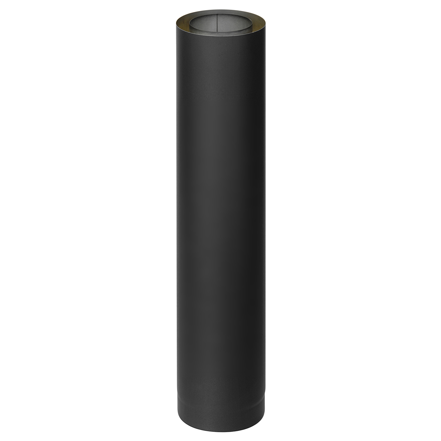 Tuyau de fumée / Conduit de poêle Coltherm à double paroi avec isolation, diamètre 150 mm, longueur 1000 mm, noir Tuyau de fumée / Conduit de poêle Coltherm à double paroi avec isolation, diamètre 150 mm, longueur 1000 mm, noir