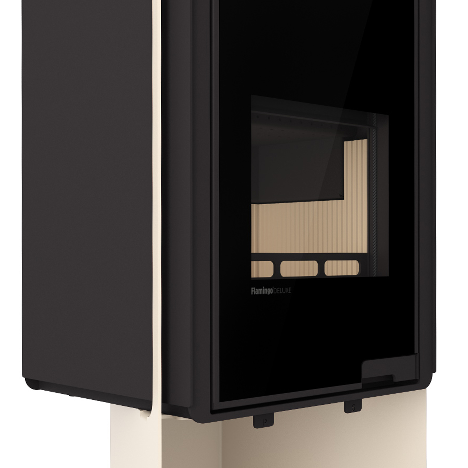 HS Flamingo Deluxe Pulau Poêle à bois Crème