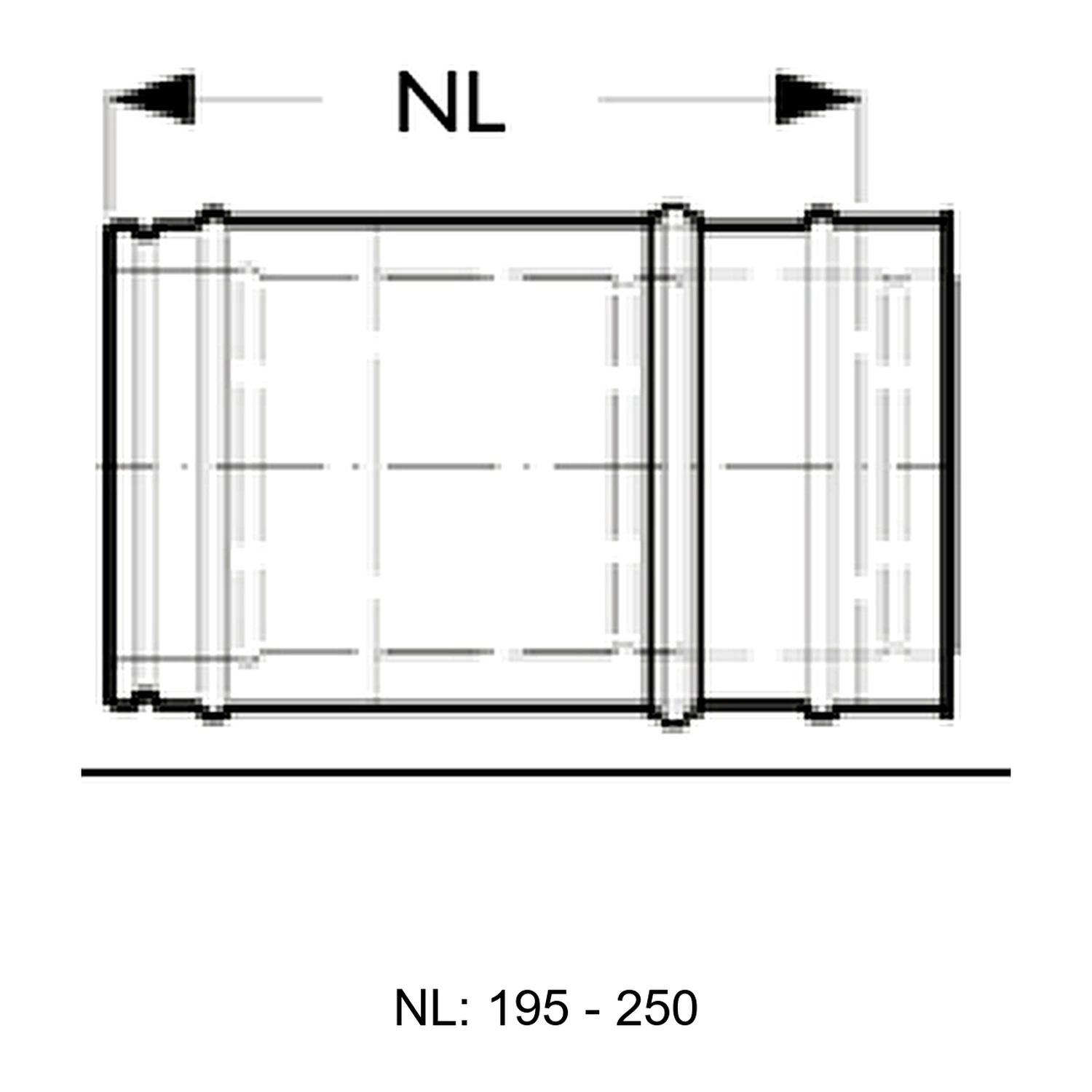 Schiedel ICS élément de compensation de tuyau 195 mm-250 mm ICS Ø200 double paroi brillant