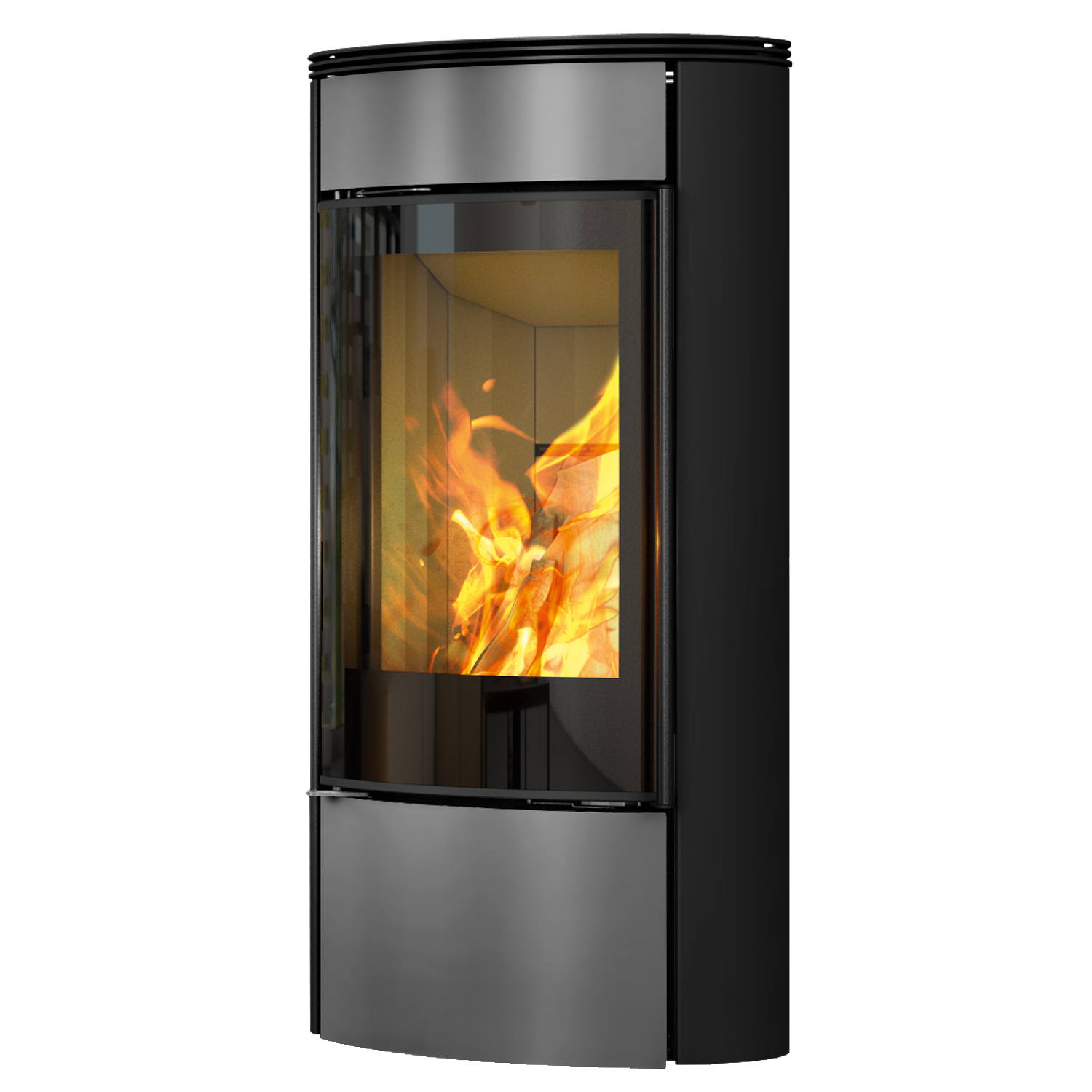 Spartherm Senso S Poêle à bois Titane / Nero