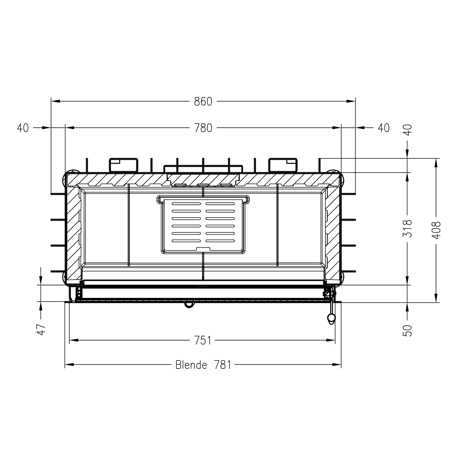 Spartherm Varia AS RLU insert de cheminée gauche