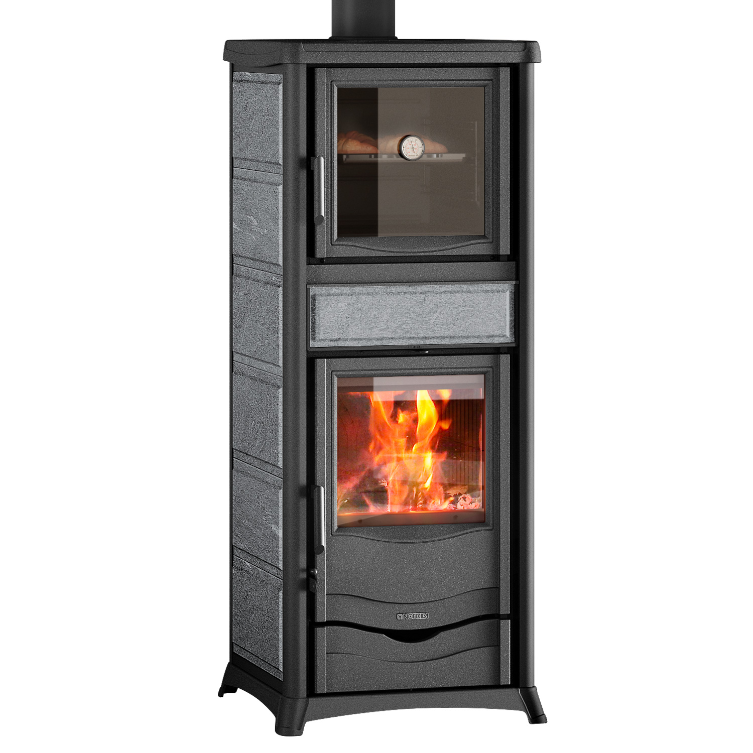 La Nordica Rossella Plus Forno 5.0 Poêle à bois en pierre ollaire