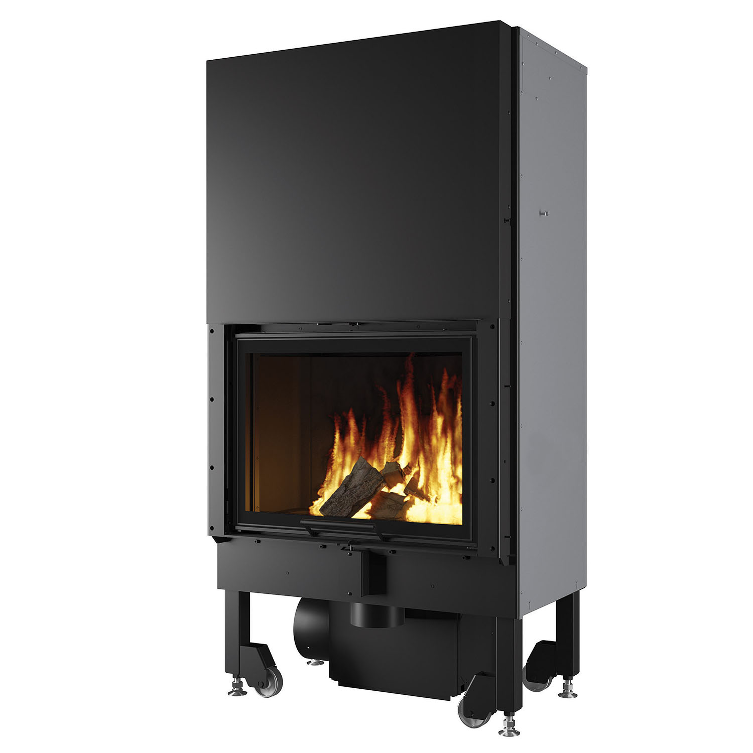 Edilkamin Blokk 70 V insert de cheminée foyer noir