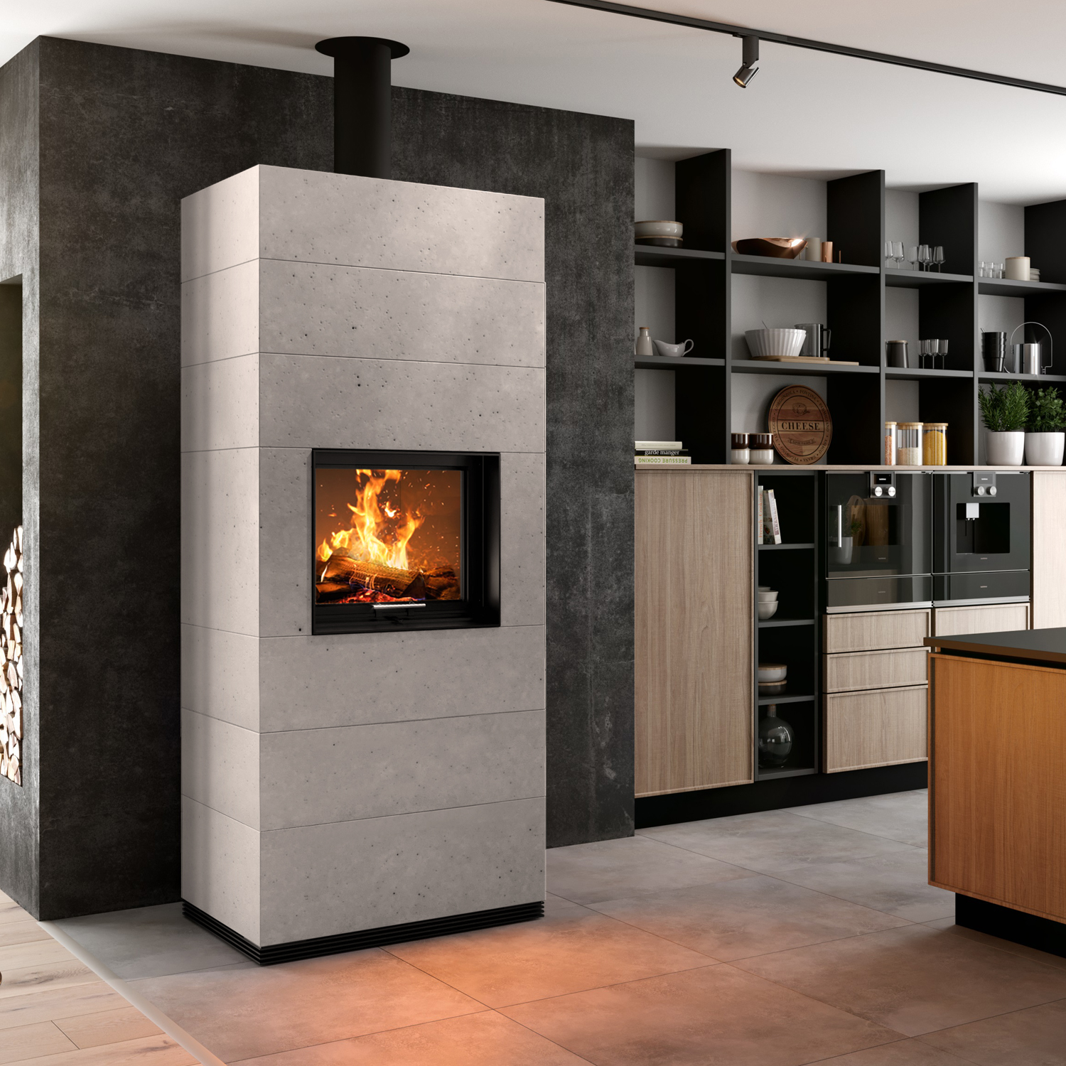 Spartherm SIM 3/3 Mini Sh-4S Kit de construction de cheminée à bois Nature