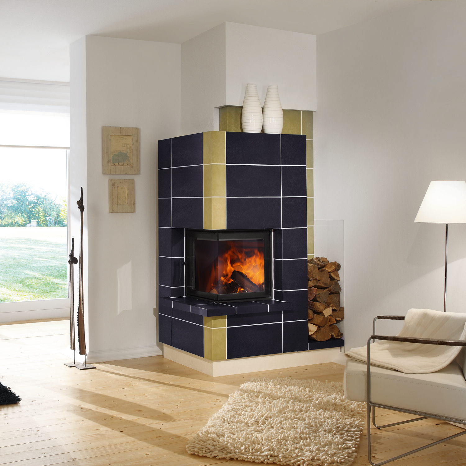 Spartherm Mini 2R-4S insert de cheminée d'angle