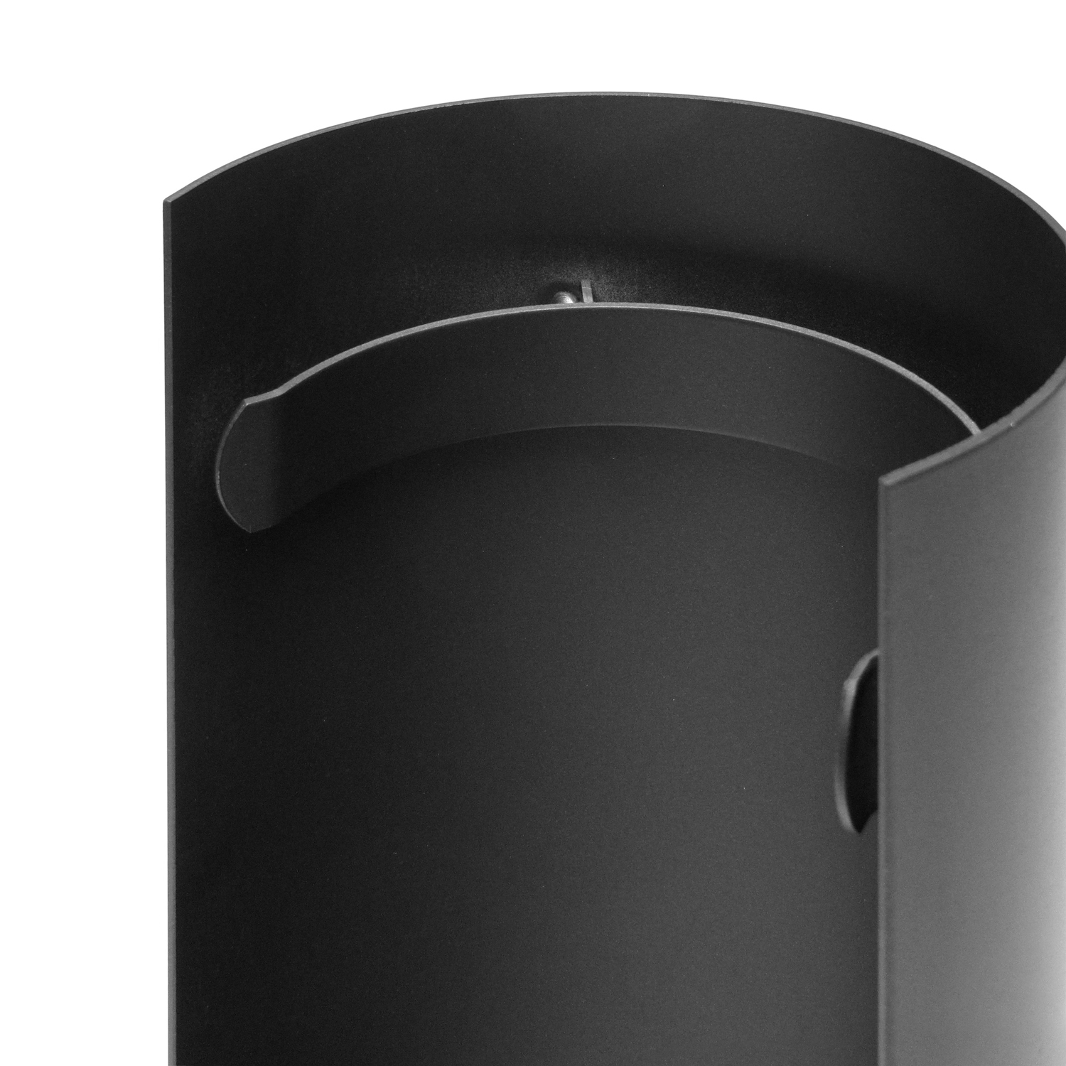 Thermoschild 160mm noir tuyau de fumée L: 460mm pour tuyau de fumée / conduit de fumée