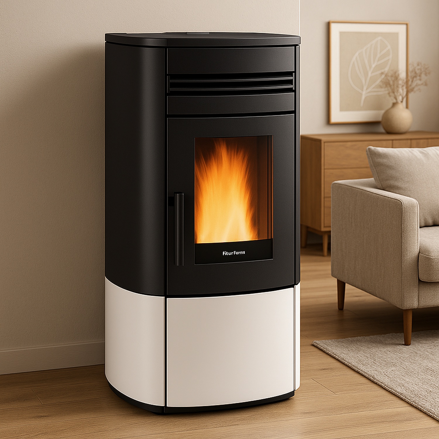 Extraflame NORIS - Blanc poêle à granulés EVOLUTION LINE