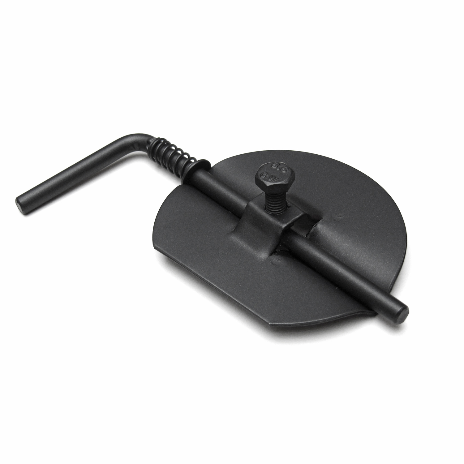 Raik Basic modérateur de tirage 180mm noir pour tuyau de fumée / conduit de fumée