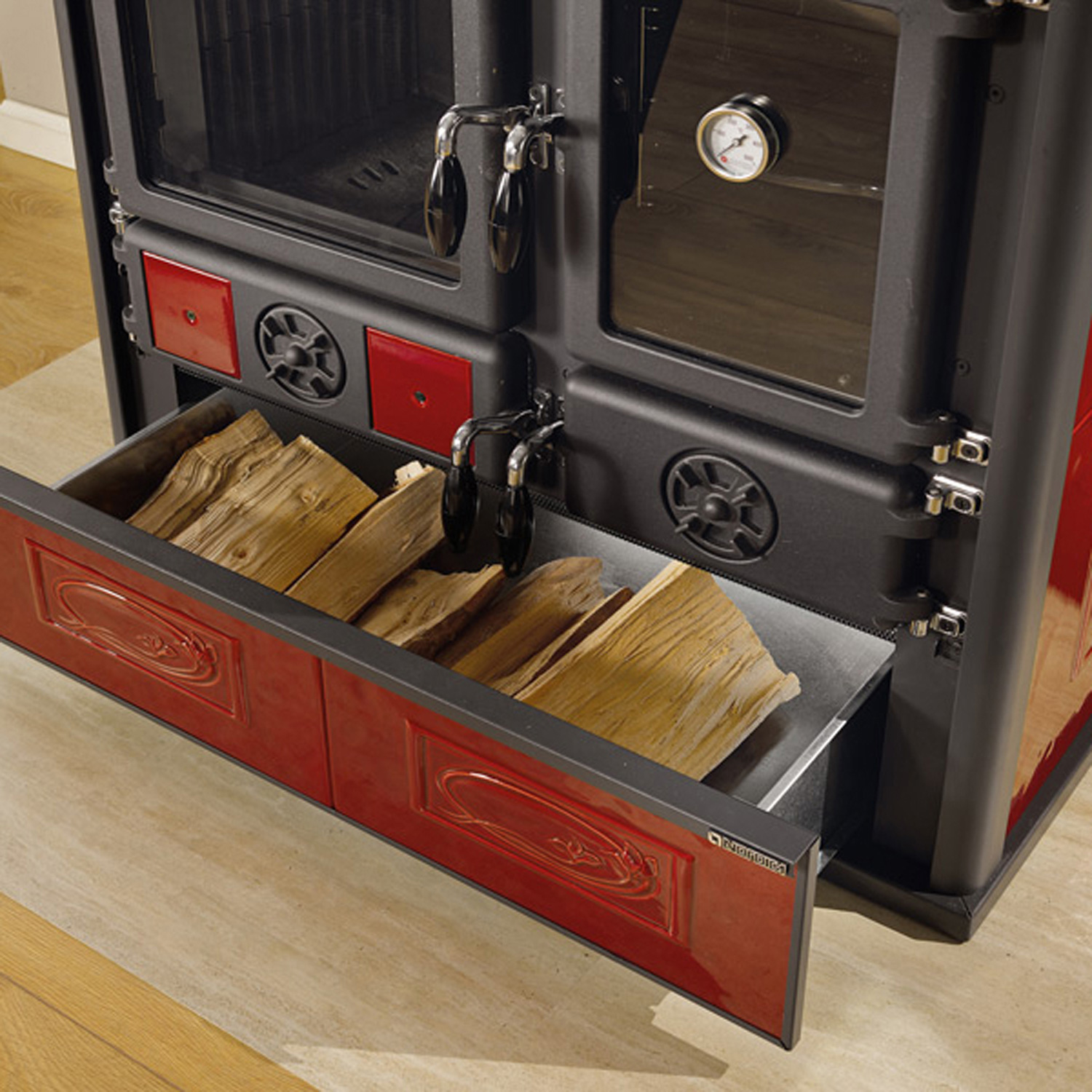 La Nordica Rosa Reverse 2.0 cuisinière à bois Liberty Bordeaux