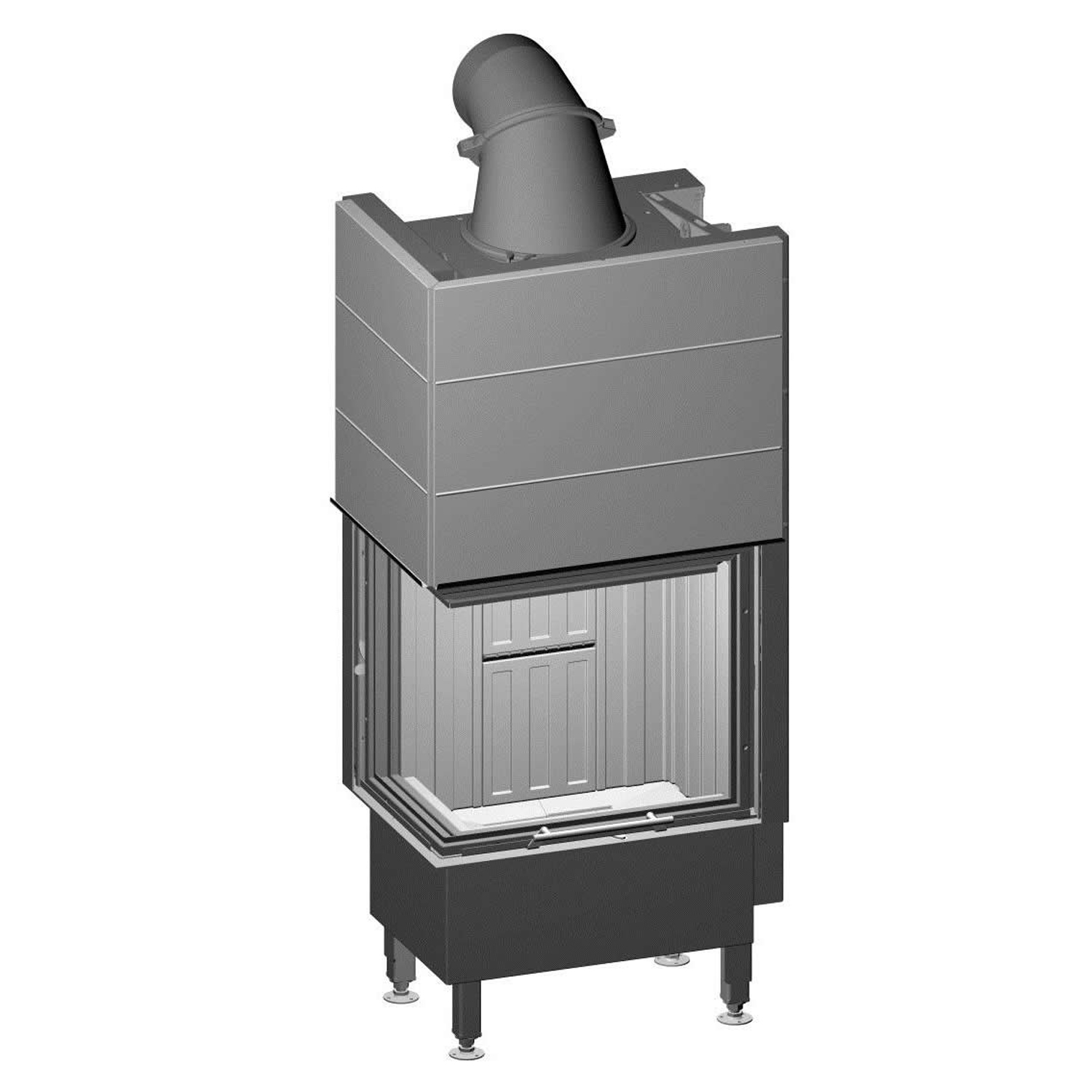 Spartherm Varia 2R-55h H2O insert de cheminée à eau d'angle