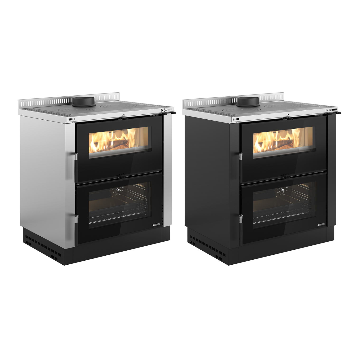 La cuisinière à bois La Nordica Verona XXL en acier inoxydable