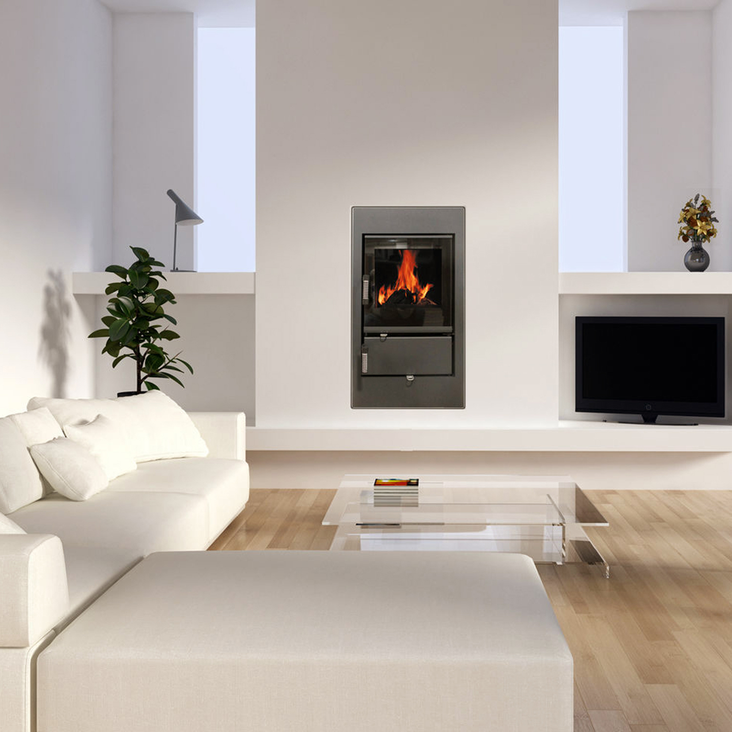 Spartherm Renova Cs-42 insert de cheminée droit