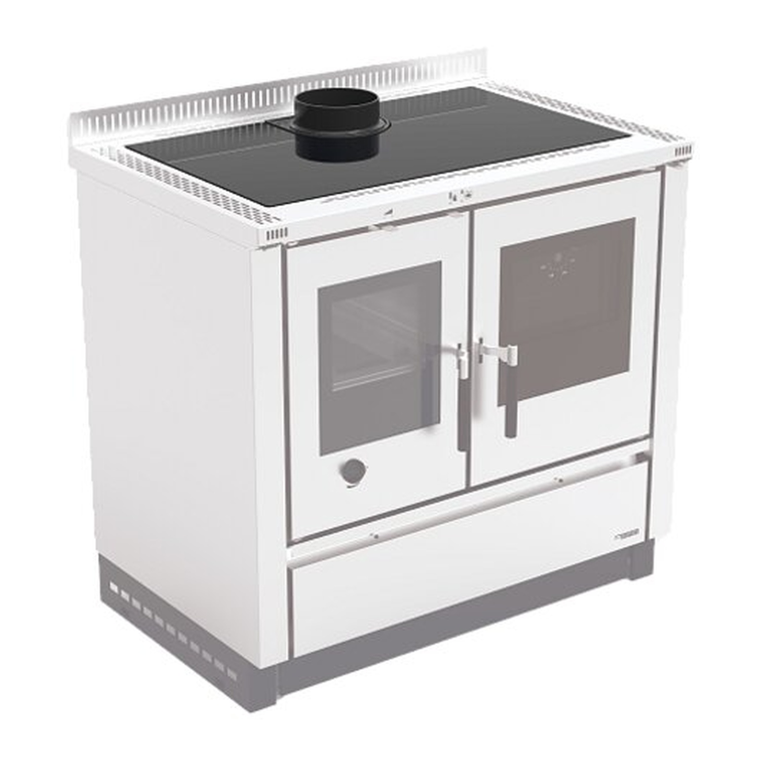 La Nordica VENEZIA.16 - cuisinière à bois en acier inoxydable