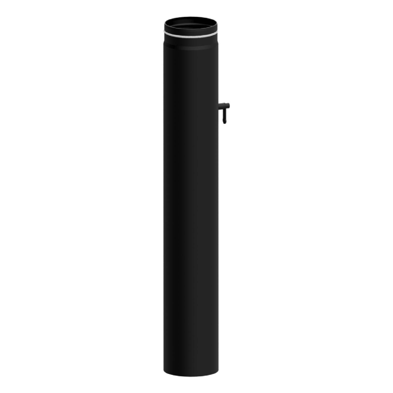 Raik tuyau LS diamètre 150x1000x2,00mm rétreint avec modérateur de tirage noir