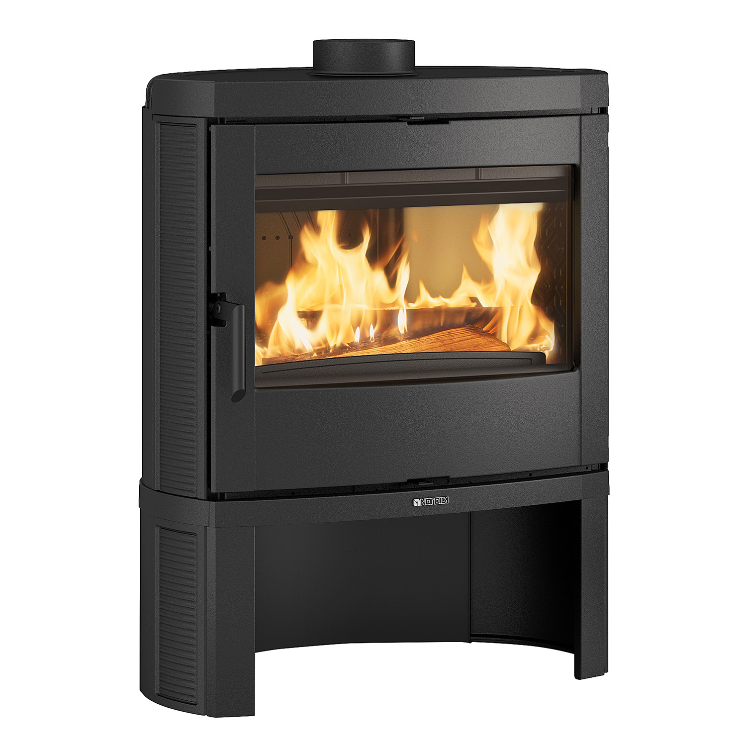 La Nordica Jennifer 2.0 Poêle à bois en fonte noire La Nordica Jennifer 2.0 Poêle à bois en fonte noire