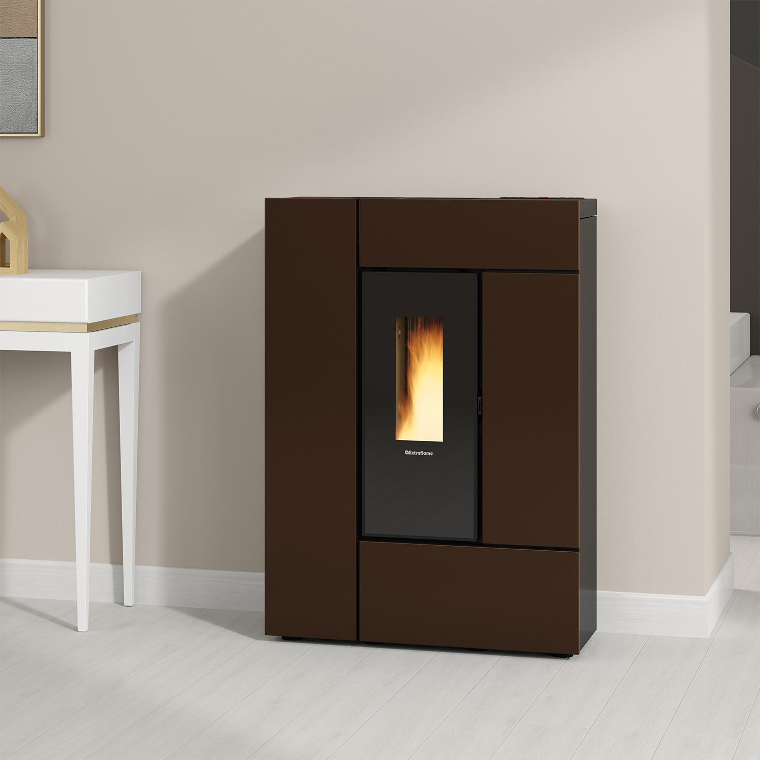 Extraflame Evolution Line Gabriella Plus poêle à granulés acier bronze