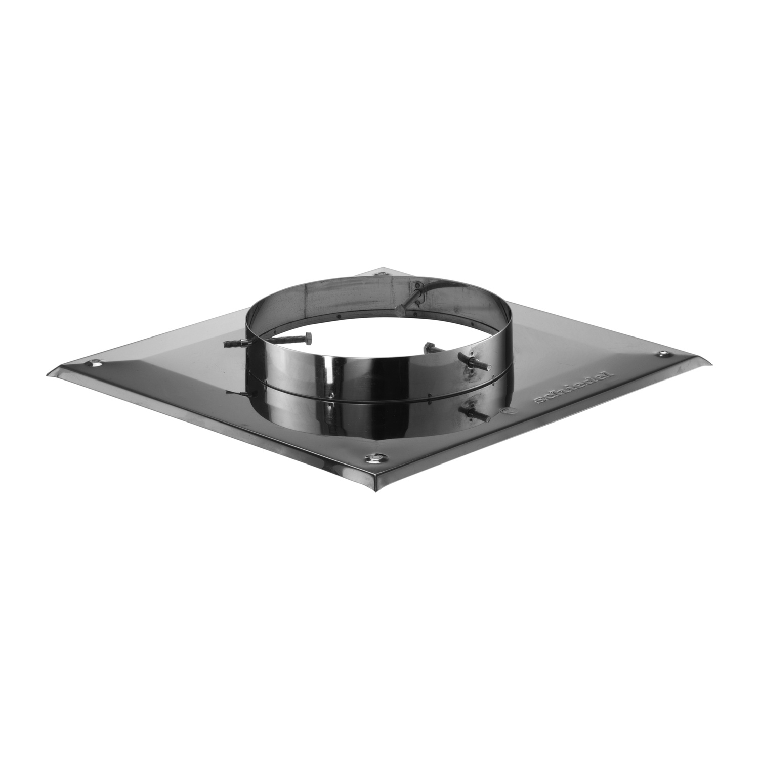 Schiedel plaque de recouvrement de conduit 400x400mm pour 130 mm à 160 mm brillant