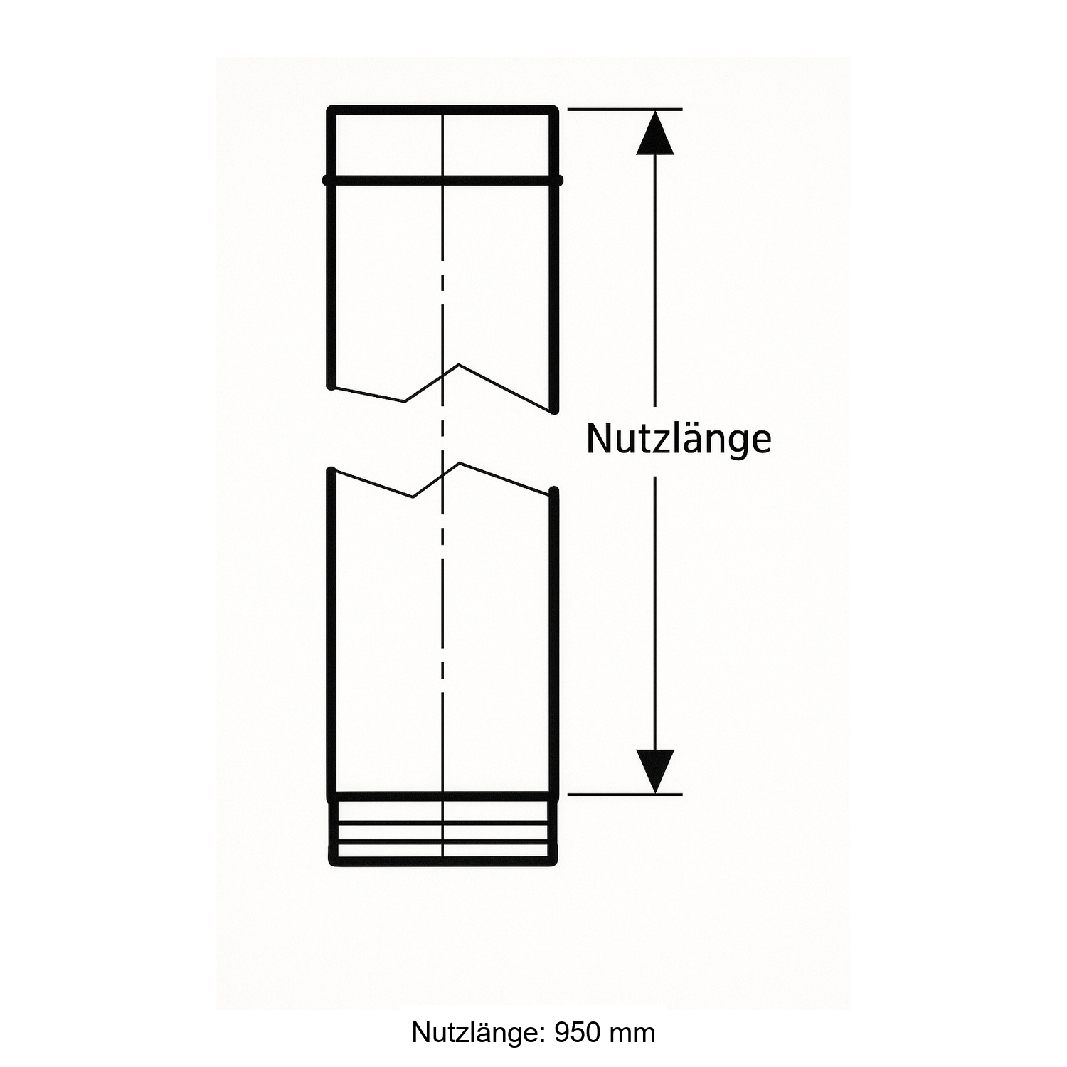 Schiedel PRIMA PLUS élément de tube 1000mm Ø150 mm simple paroi mat
