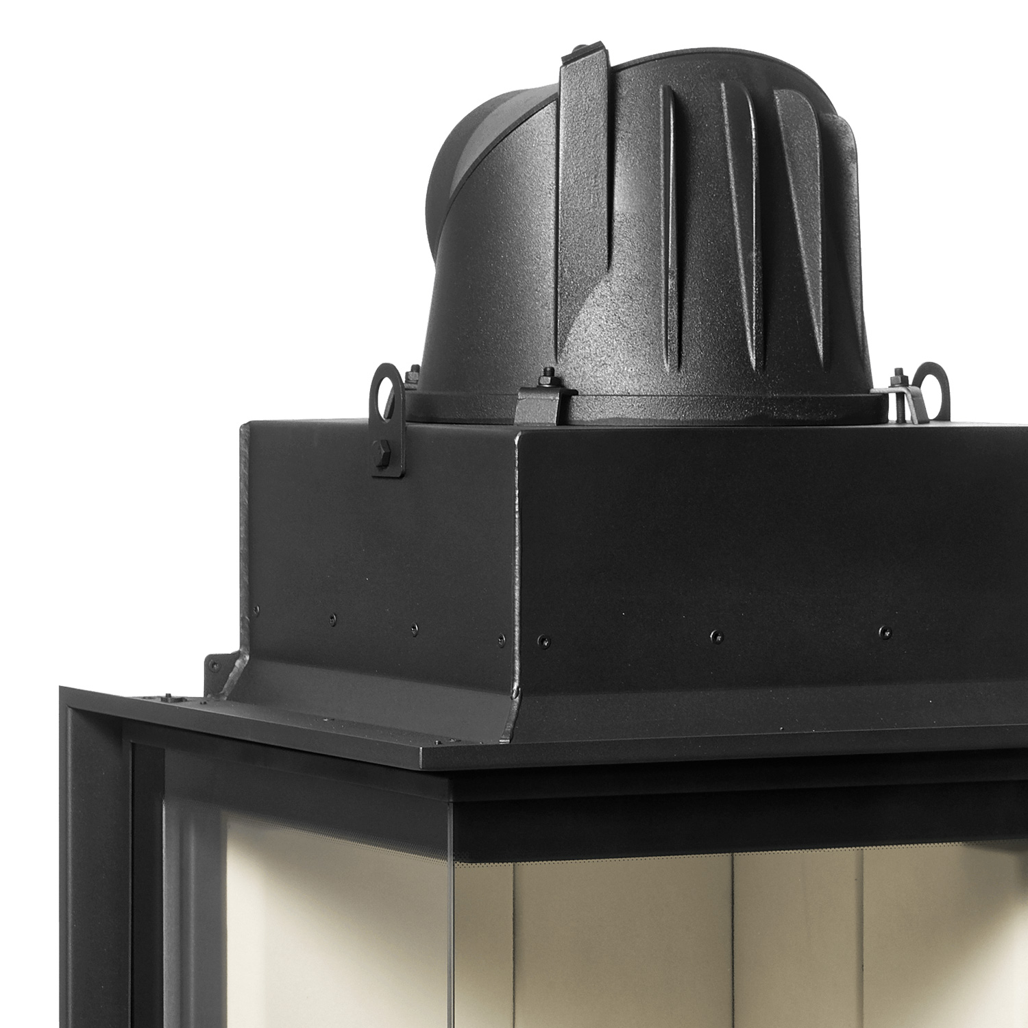 Austroflamm 55x55x57 K 3.0 Insert de cheminée angle gauche