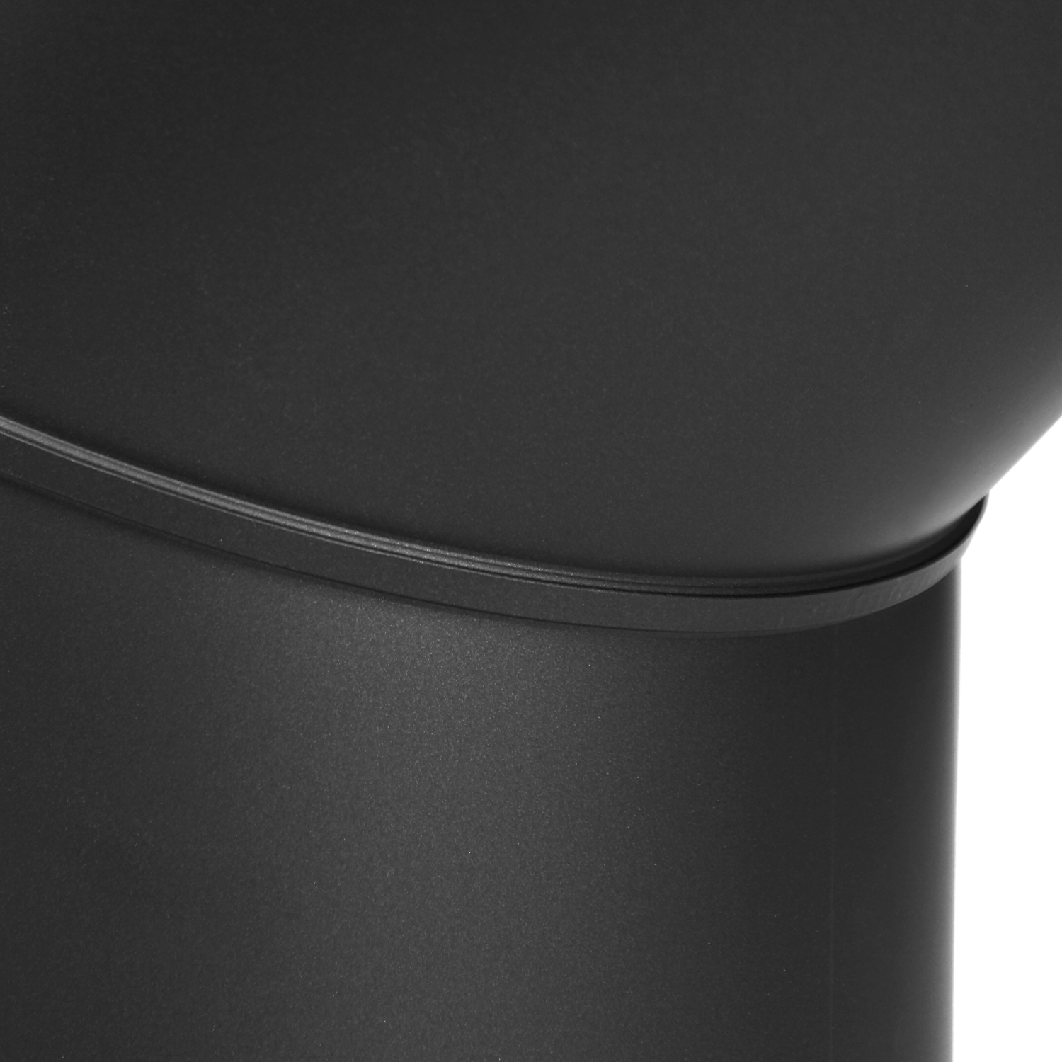 Raik Coltherm coude de tuyau de fumée 150mm noir double paroi 45° avec porte pour tuyau de fumée / conduit de fumée