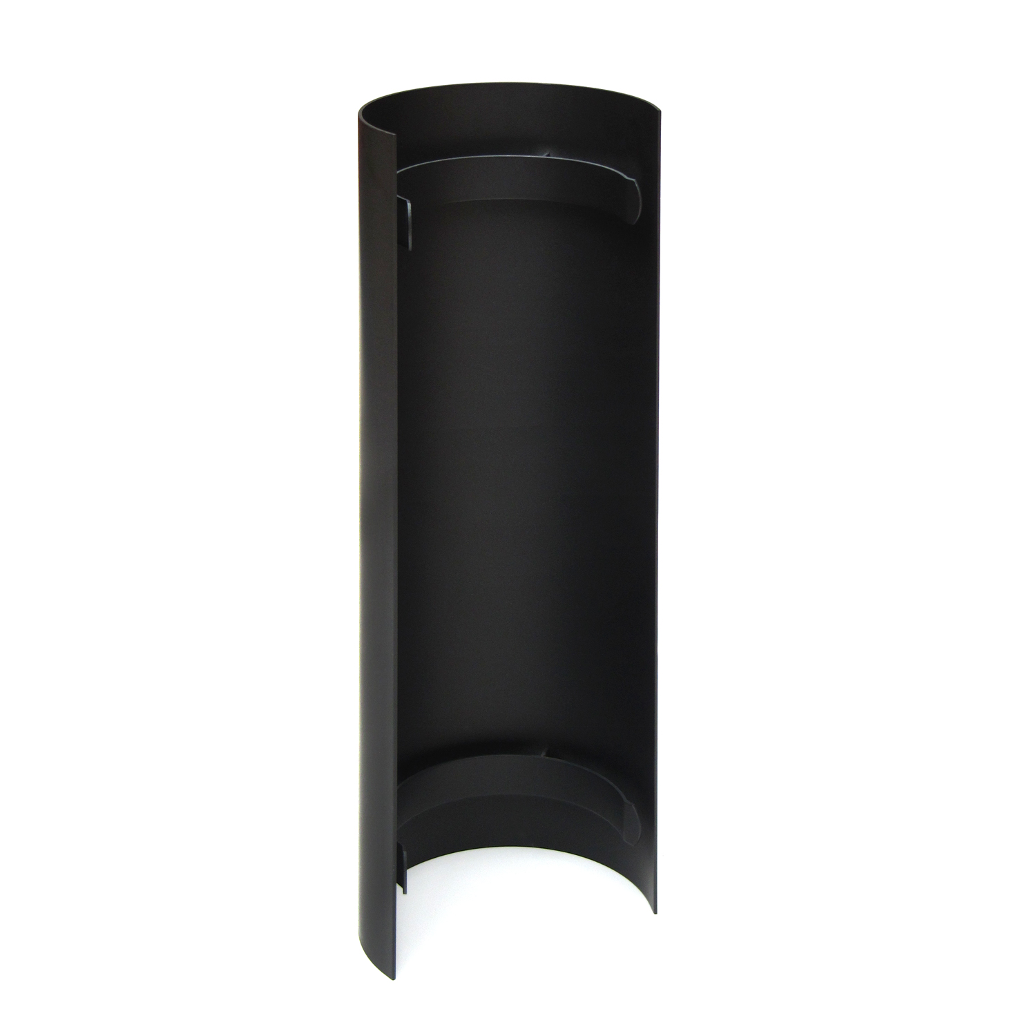 Raik Basic écran thermique 180mm noir L : 460mm pour tuyau de fumée / conduit de fumée