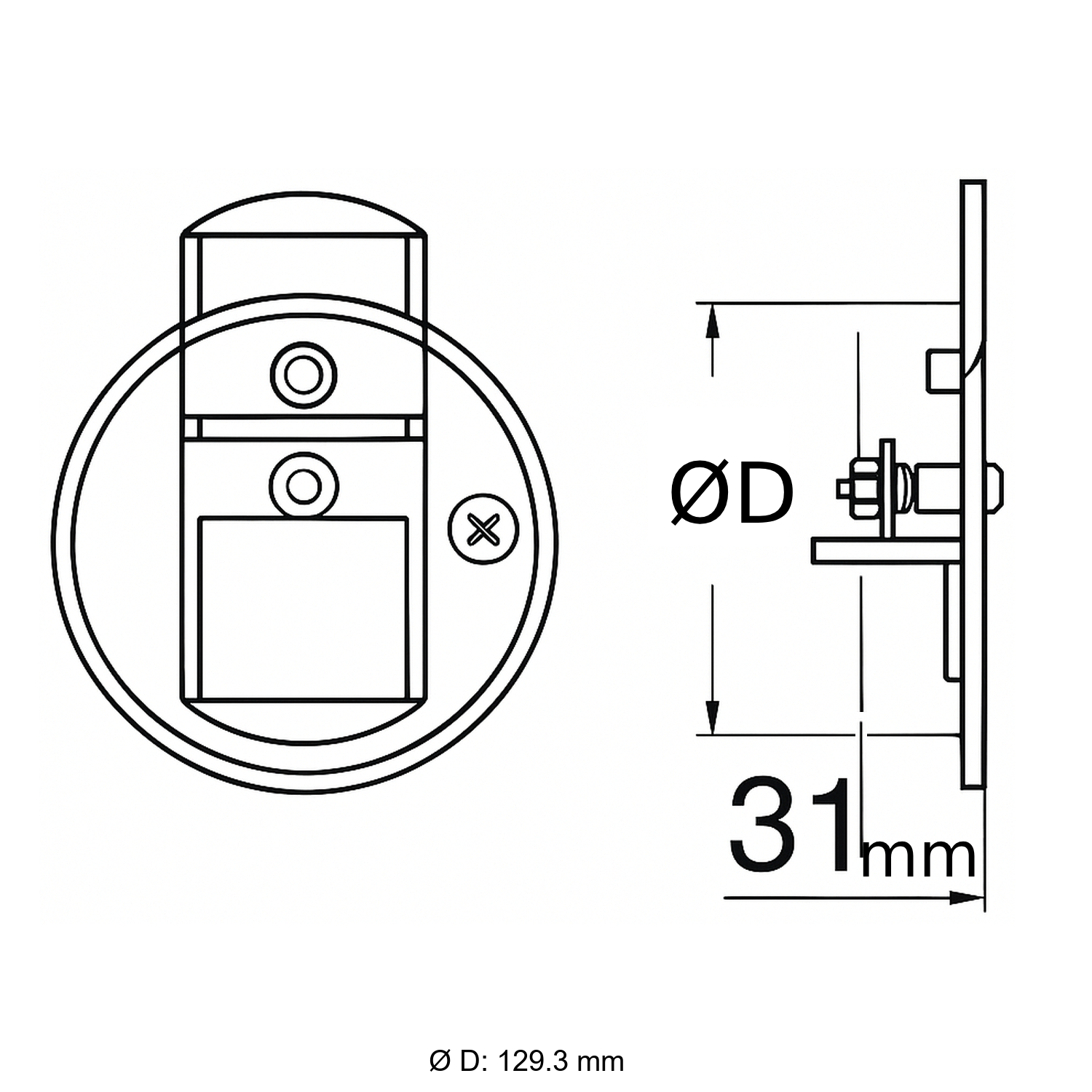 Schiedel limiteur de tirage Ø130 mm avec clapet anti-explosion