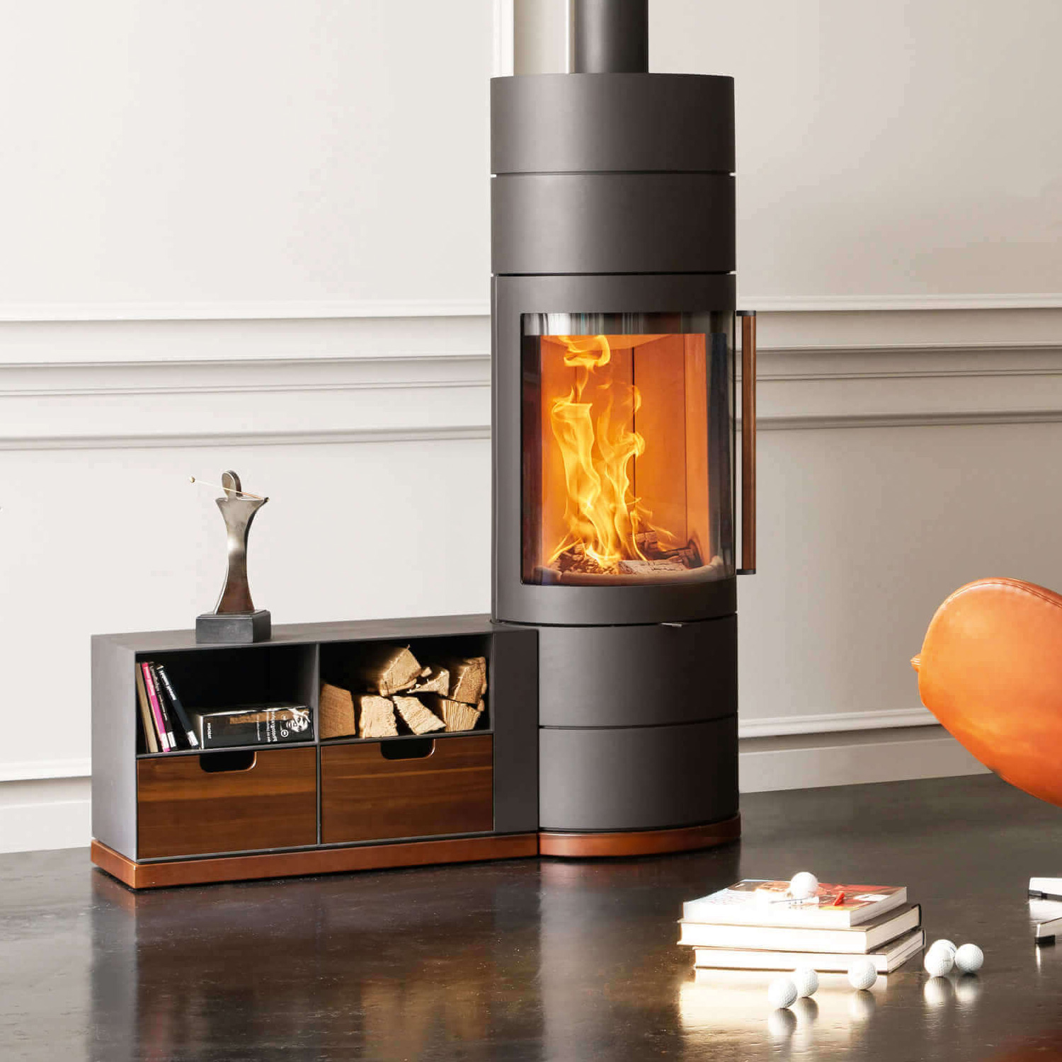 Austroflamm Lux boîte d'appoint gauche 68 cm