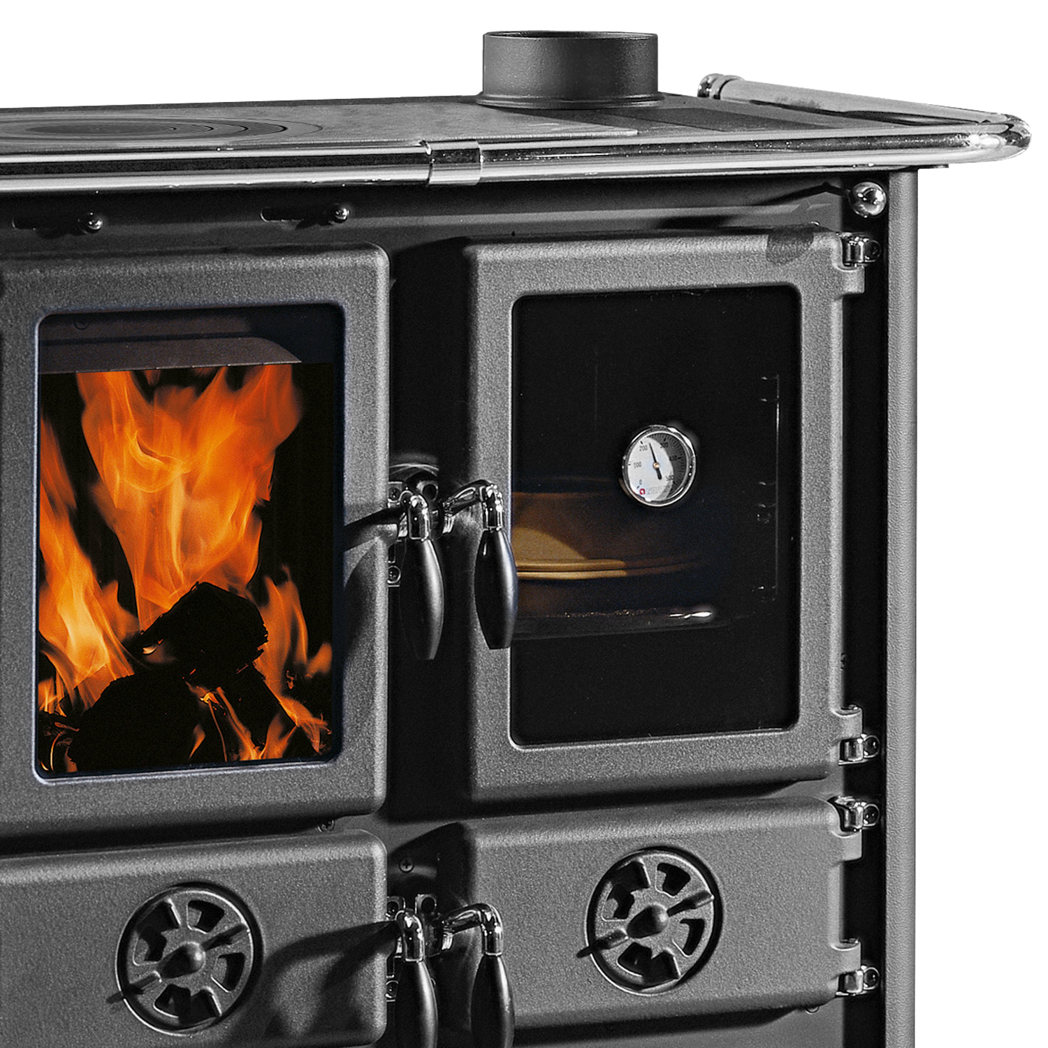 La cuisinière La Nordica Rosetta 5.0 Ceramica Liberty Bordeaux
