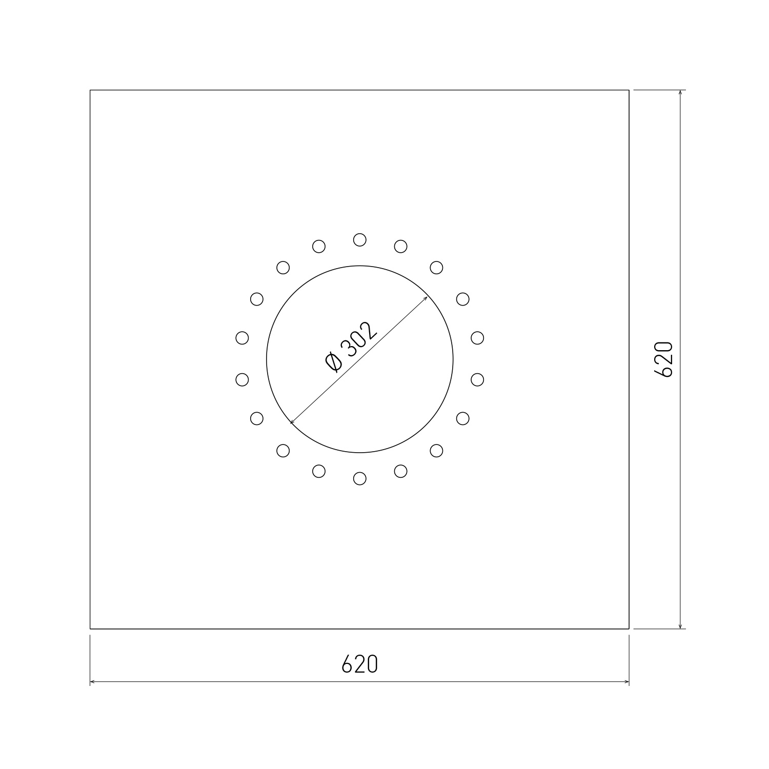 Opsinox conduit de cheminée en acier inoxydable 250 mm plaque anti-feu AB