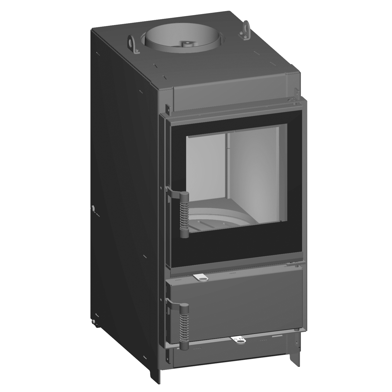 Spartherm Renova Cs-50 insert de cheminée droit