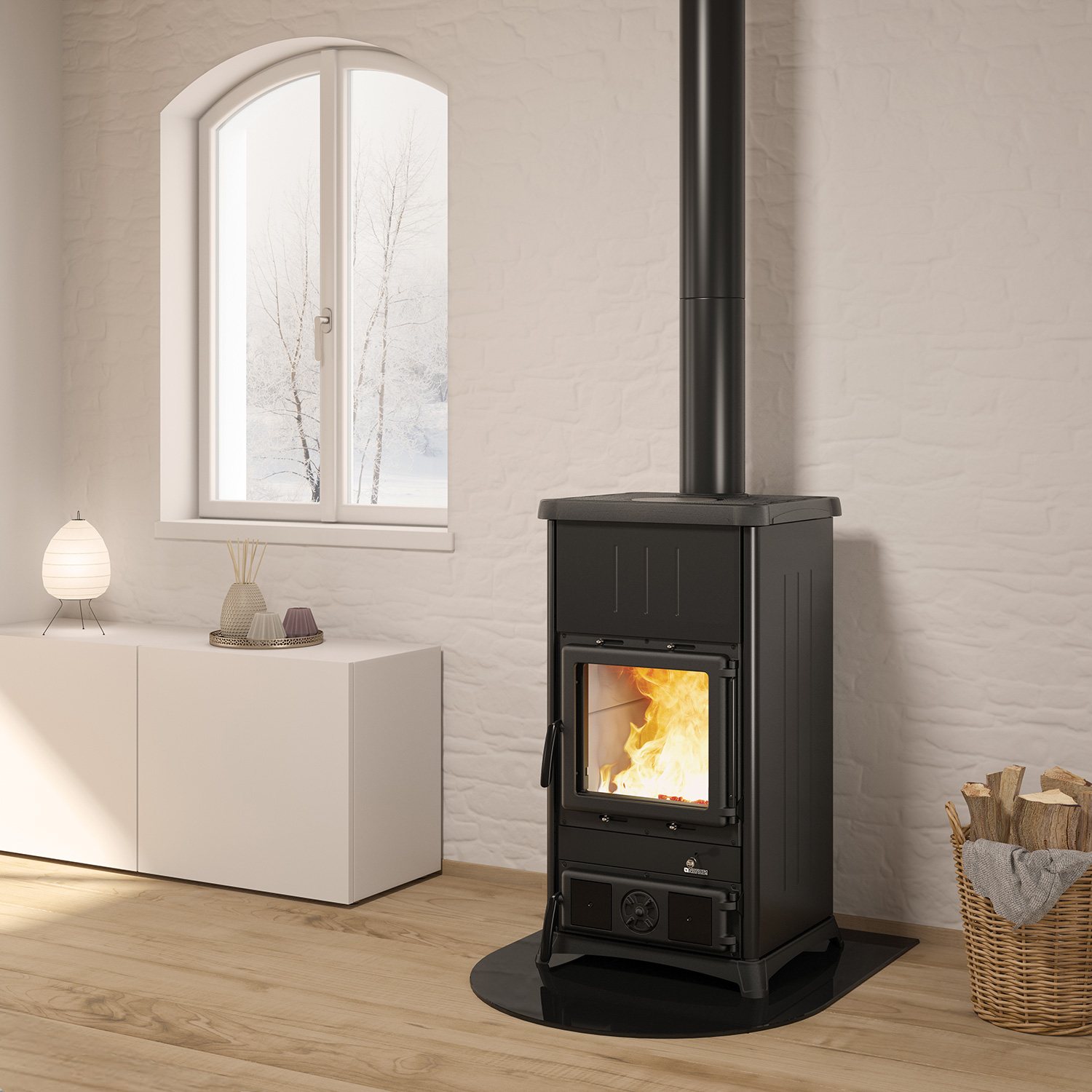 La Nordica Concita 2.0 Poêle à bois Acier Noir-Anthracite La Nordica Concita 2.0 Poêle à bois Acier Noir-Anthracite