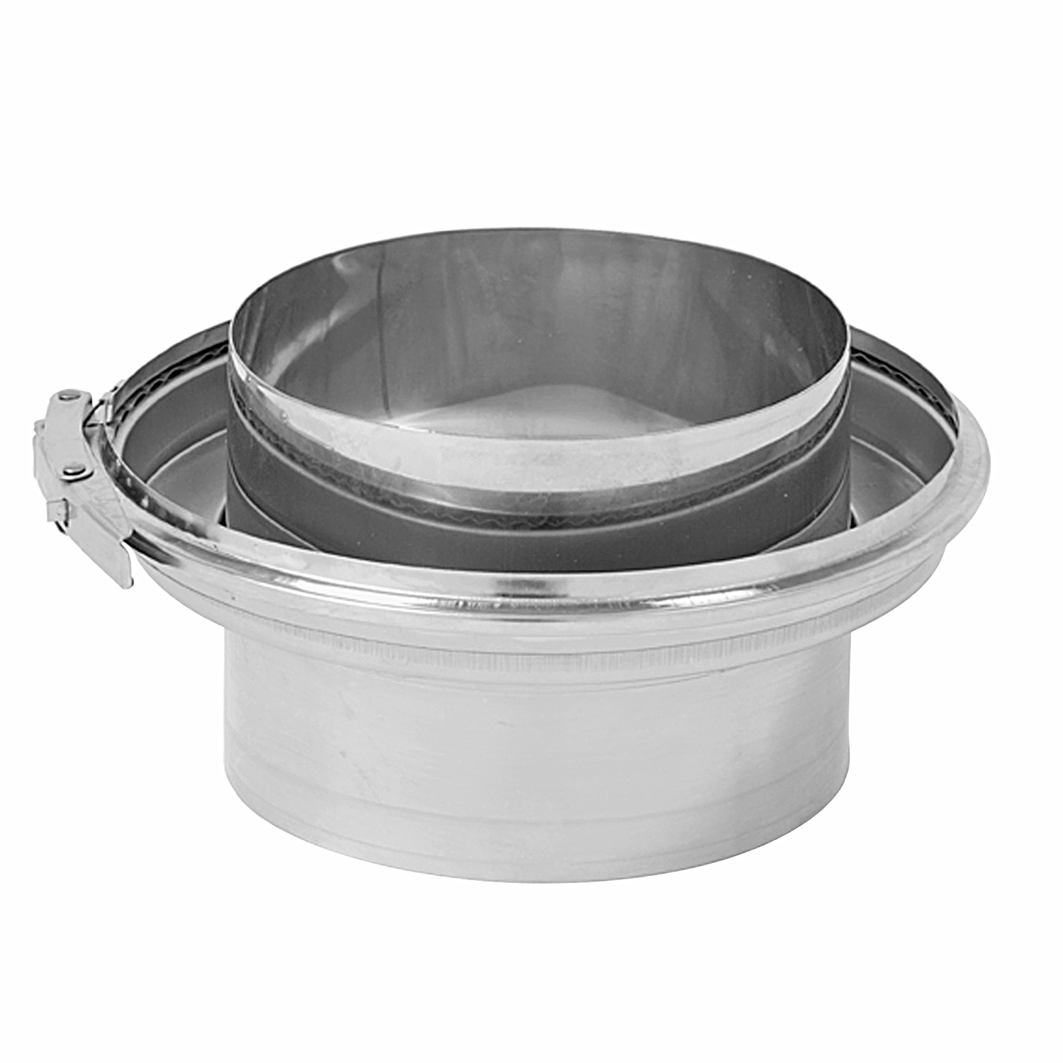 Opsinox conduit de cheminée en acier inoxydable 130 mm transition double paroi vers simple paroi OVDE