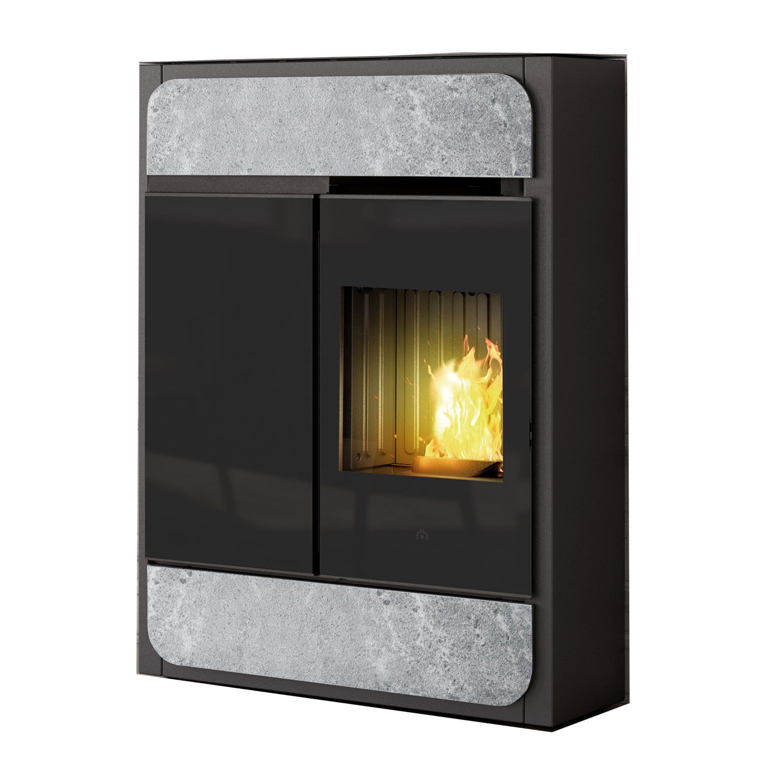 Edilkamin Bild Up poêle à granulés pierre naturelle Edilkamin Bild Up poêle à granulés pierre naturelle